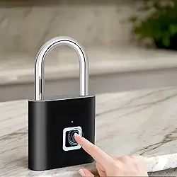 Cadeado Inteligente Digital, Desbloqueio Por Impressão Digital, Recarregável USB, À Prova D'Água, Para Armários, Mochilas, Portões, Segurança Avançada, Marca VARENZIA