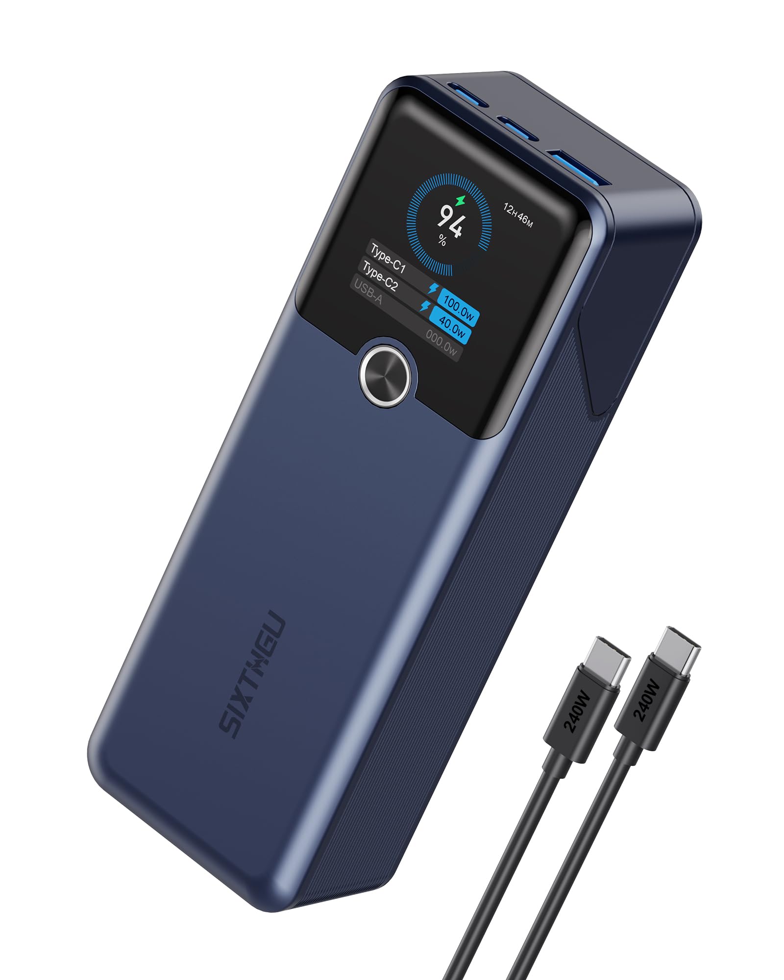 SIXTHGU Laptop Power Bank 3-Port 20 000mAh Portable Charger with 200W Max Output PD 3 1 Fast Charging