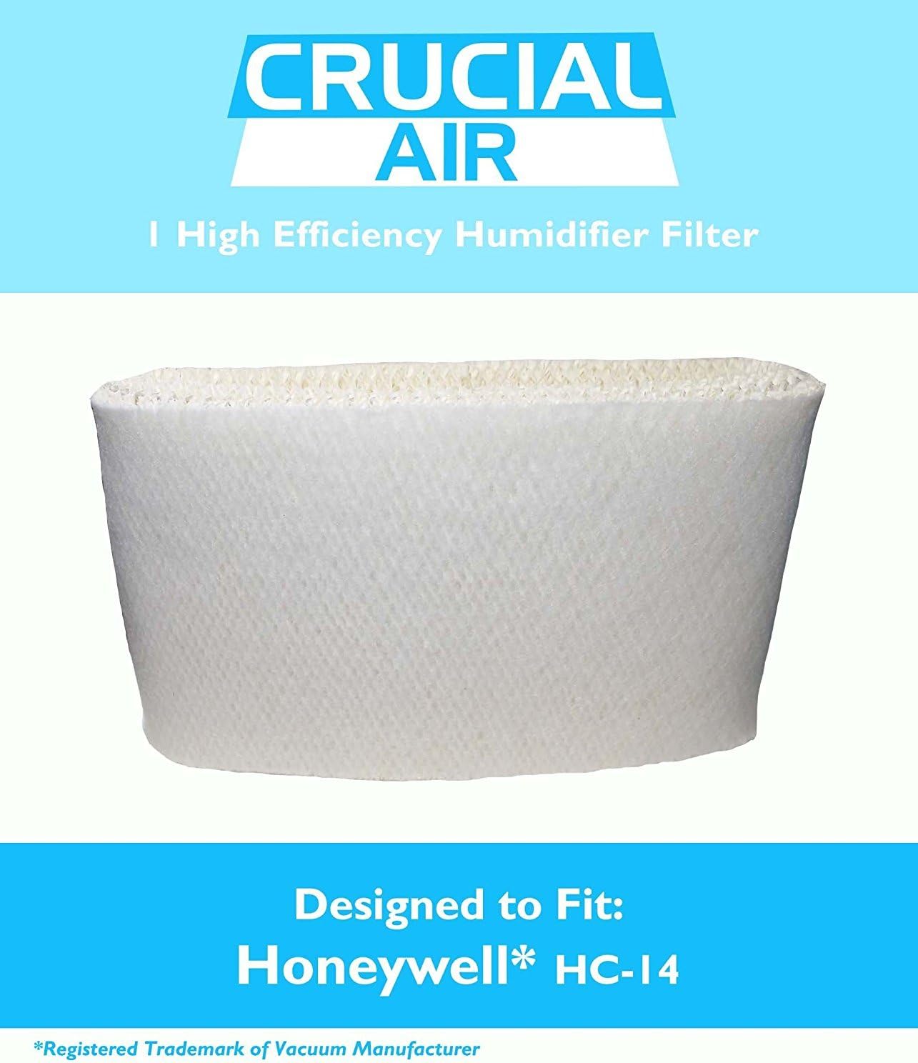 1 Honeywell HC-14 Humidifier Filter, Fits Honeywell HCM3500, HM3600 & HCM-6000, Compare to Part HC-14, Designed & Engineered by Crucial Air