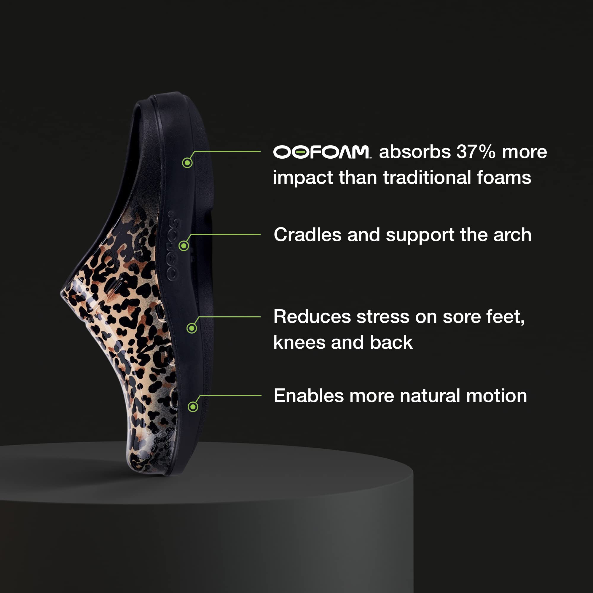 OOFOS OOcloog, Leopard - Women's Size 9 - Lightweight R | B2B