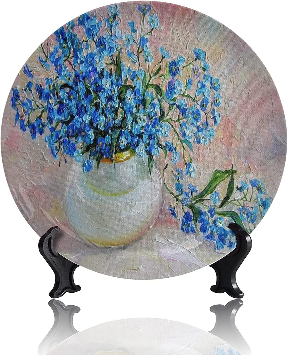 GAGC Blue Floral Flower Oil Painting