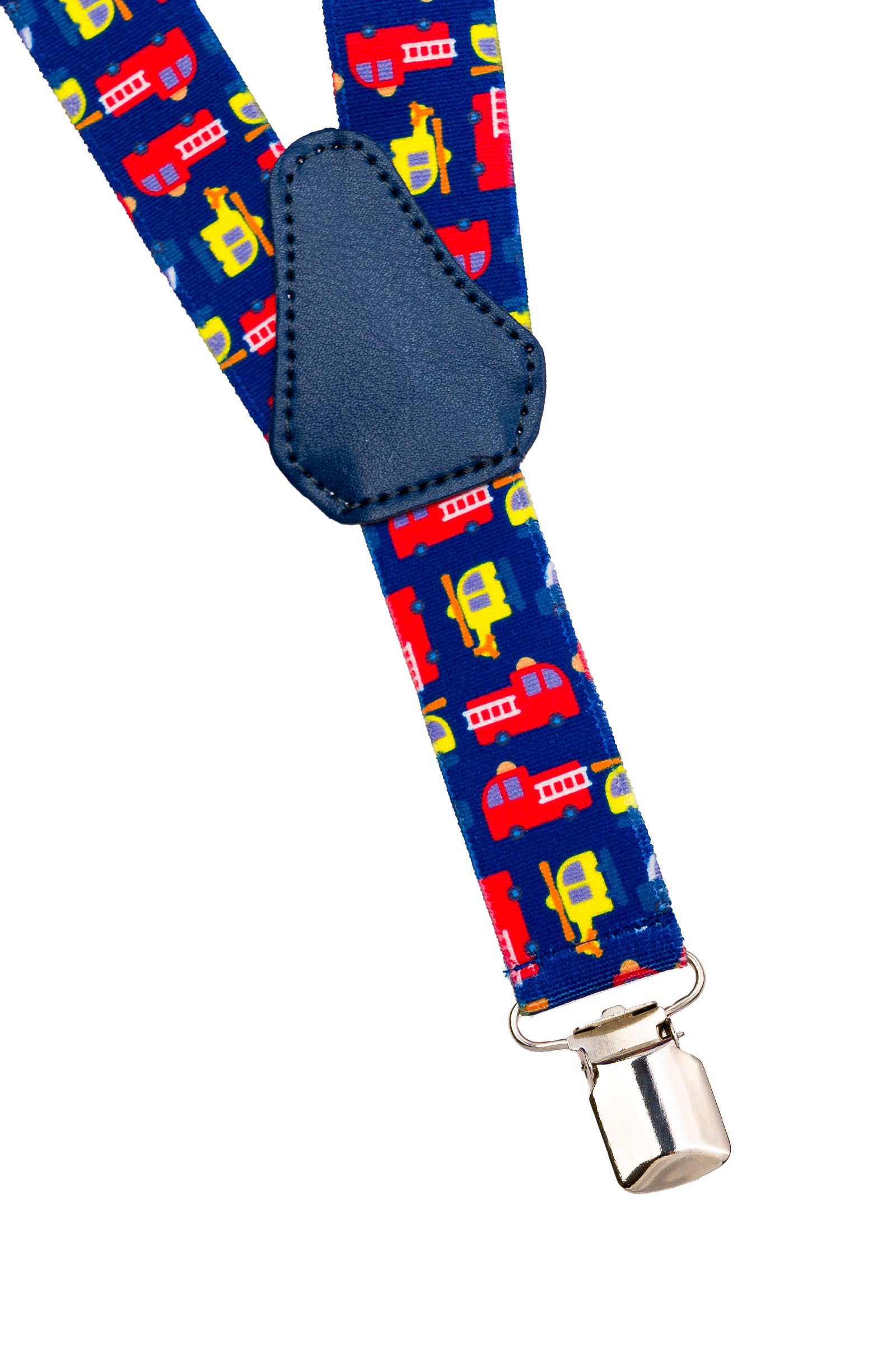 Tirantes de Tela Elastizada Infantiles Unisex Forma Y Camión Bomberos 1-5 Años 2.5cm