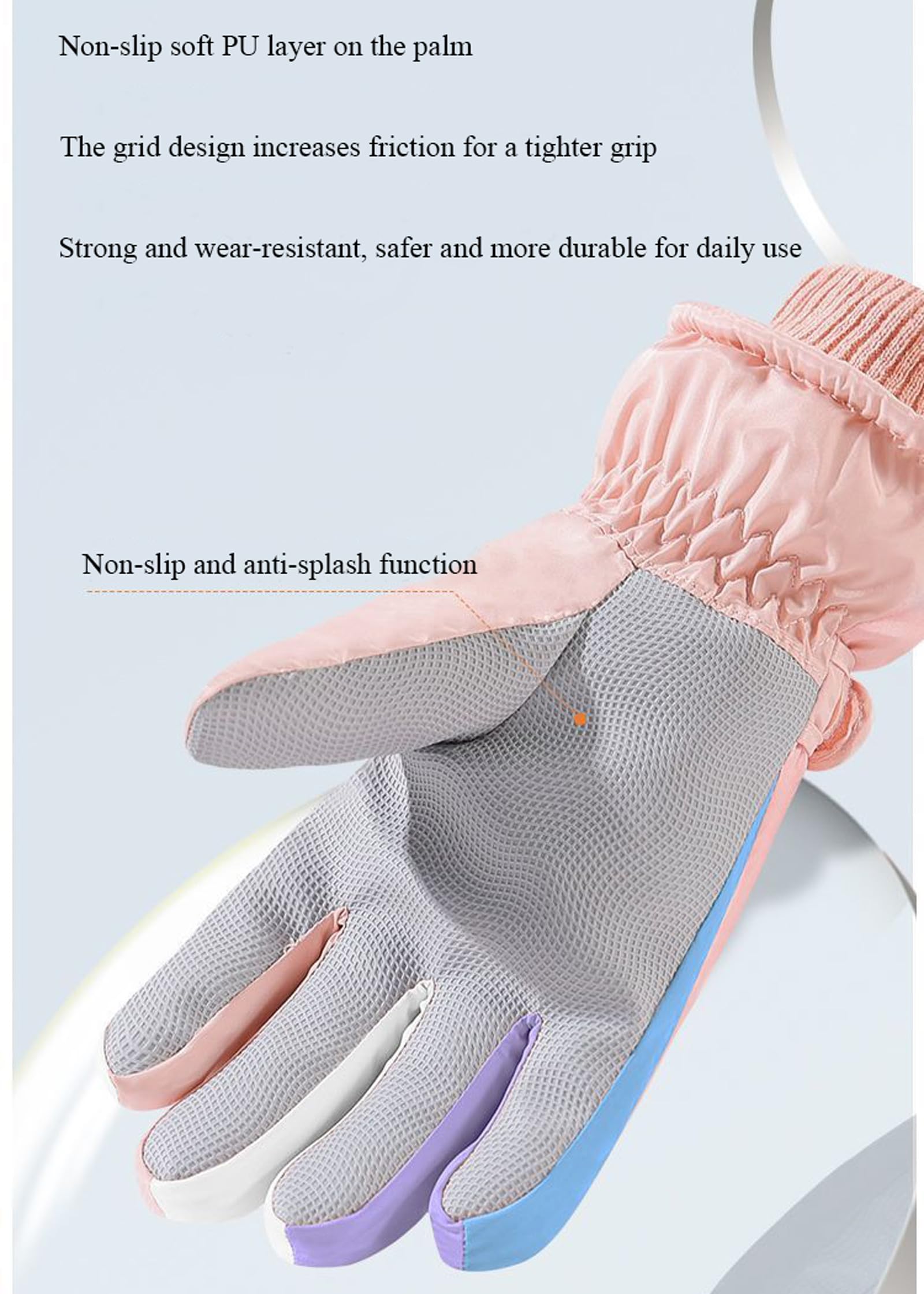 KEYDUACU Guanti invernali da sci per uomo e donna, impermeabili, touchscreen, antivento, freddi, riscaldano le mani, guanti invernali da lavoro, snowboard, per sci, corsa e ciclismo