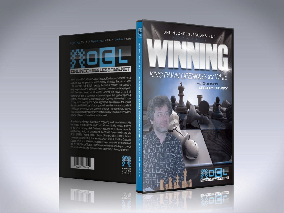 Winning King Pawn Openings for White - EMPIRE CHESS Chess DVD