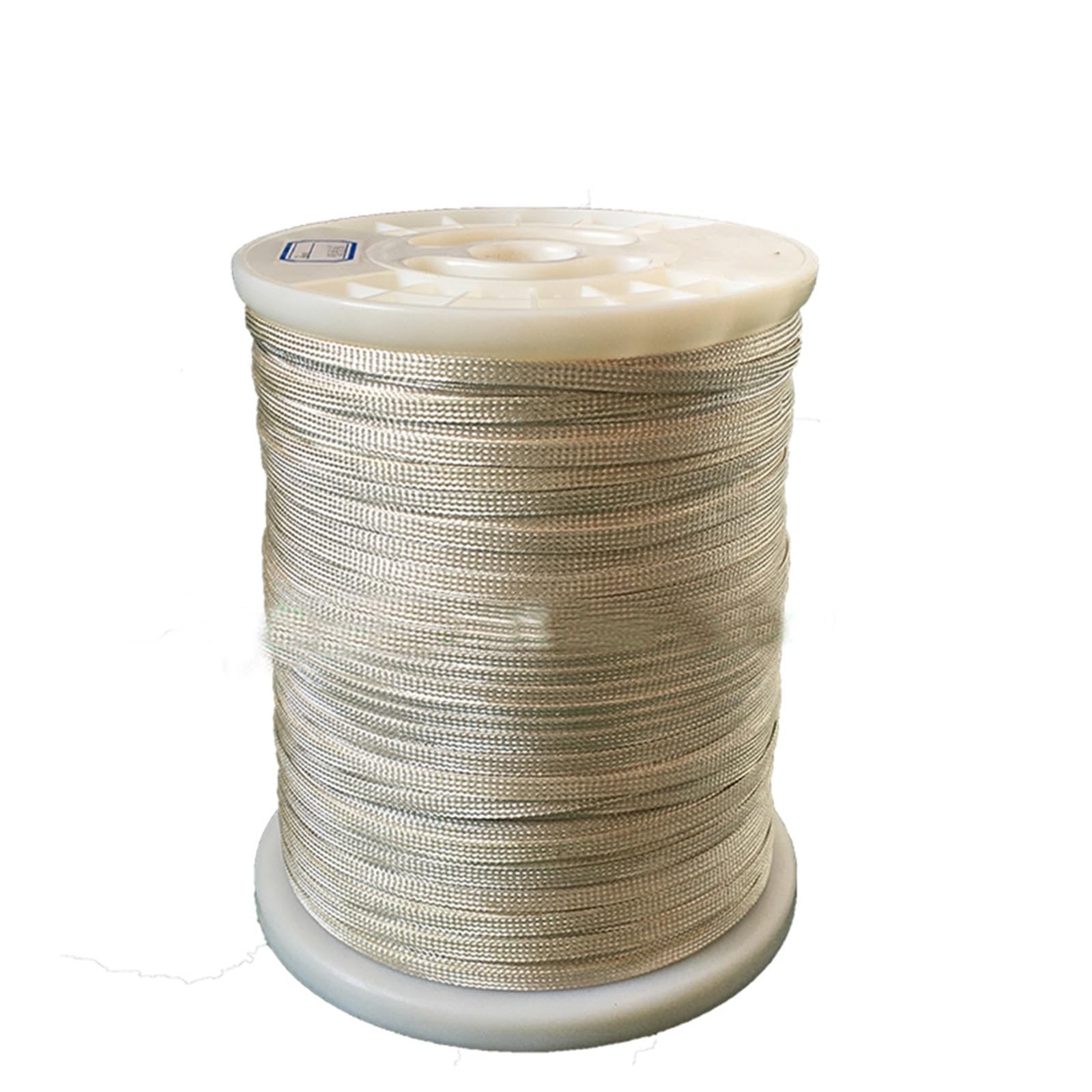 10 m verschlüsselter, versilberter Kabelschlauch mit geflochtenem 4–8 mm Schlangenleder-Geflecht(4mm)