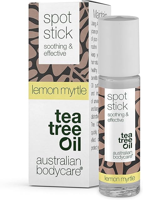 Australian Bodycare Spot Stick 9ml | Roll-on na niedoskonałości skóry | Działa kojąco i oczyszczająco na pryszcze, zaskórniki i inne wypryski | Z 100% naturalnym Olejkiem z Drzewa Herbacianego