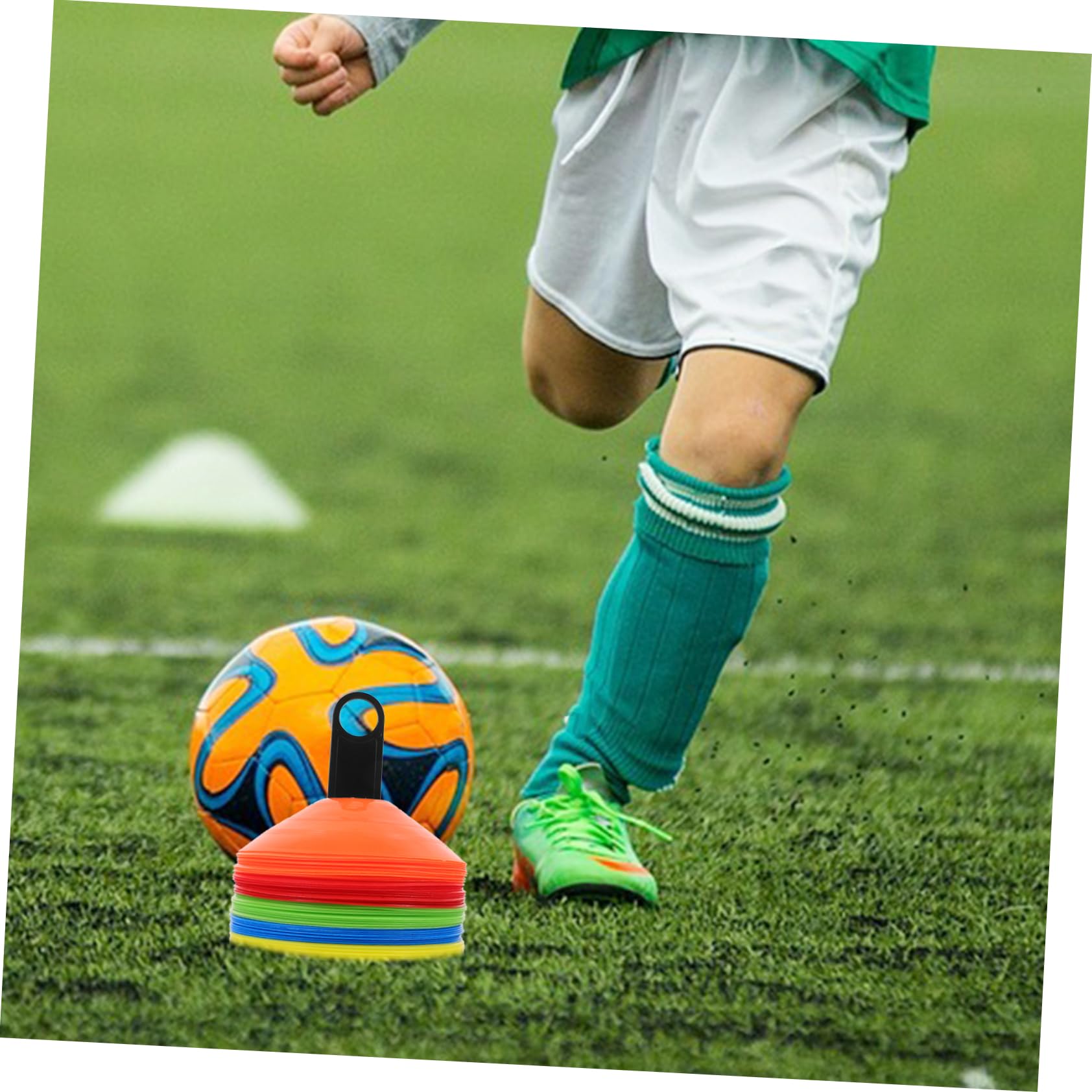 Coni Calcio in Plastica Coni per Allenamento Sportivo Agilità per Calcio e Basket