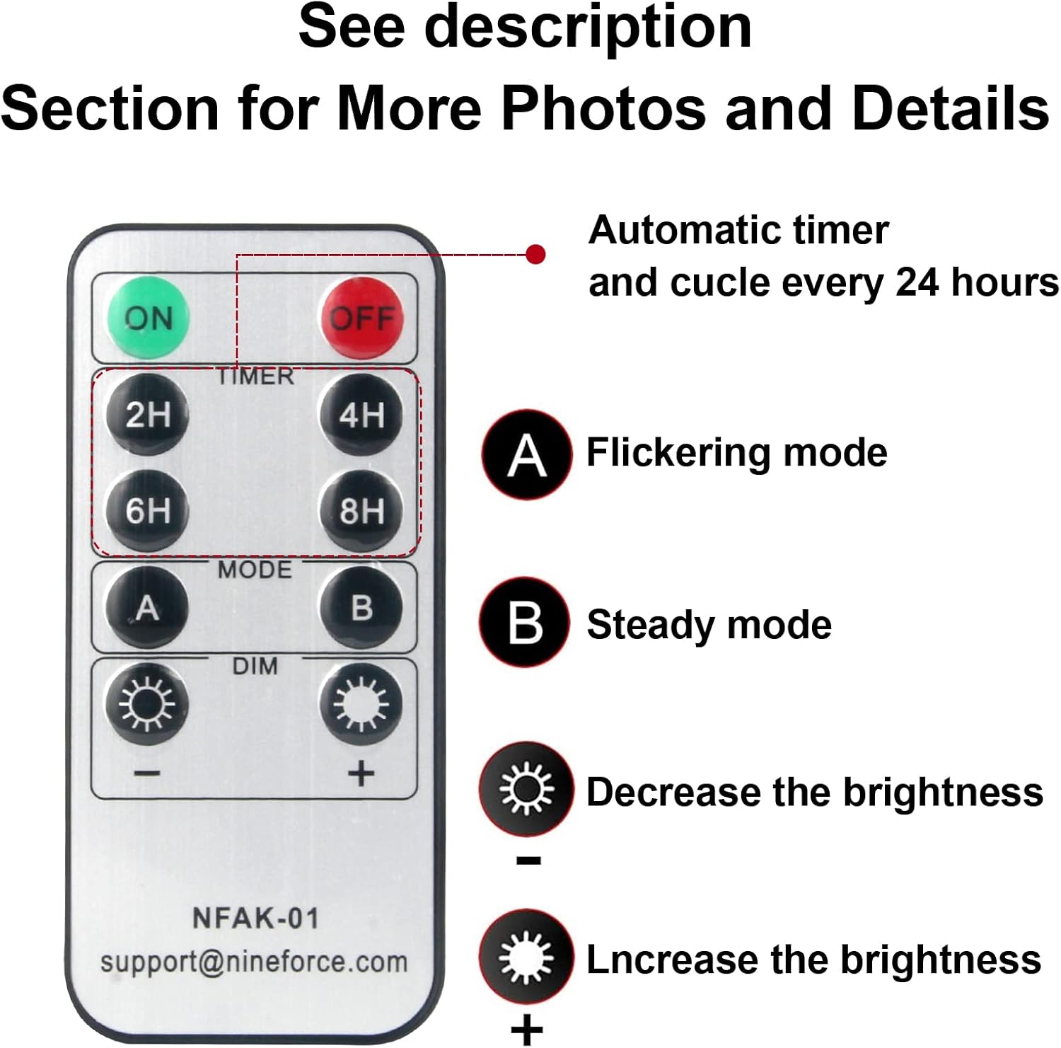 6 Pack Flameless Taper Candles with Remote/Timer, Battery Operated Flickering LED Window Candles, Vintage Christmas Electric Fake Candlesticks, Silver Holder