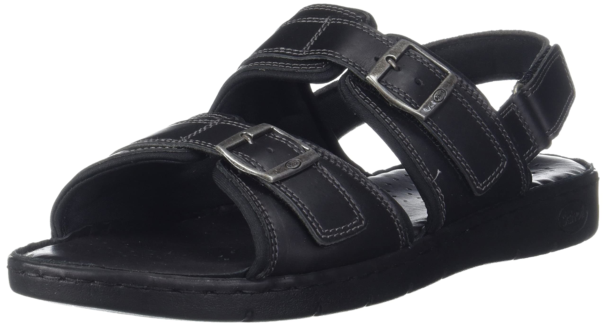 Scholl Mens Justin Sandal Black Leather (8666199), 8 UK (B091TKT1D8) Amazon Price History, Amazon Price Tracker