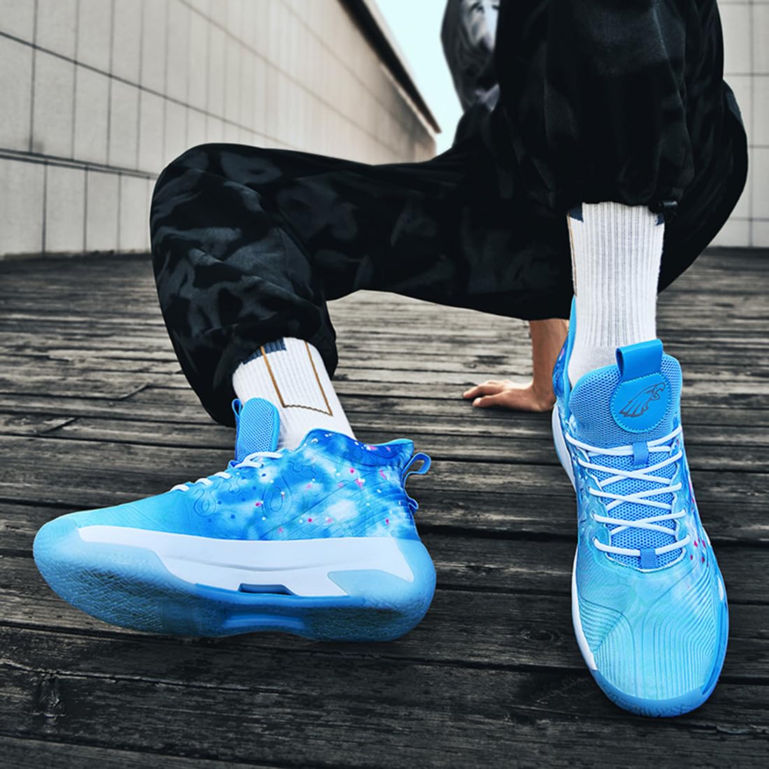 Męskie buty do koszykówki, buty sportowe, amortyzujące wstrząsy, oddychające, do koszykówki, męskie, lekkie buty sportowe, do biegania, antypoślizgowe, sportowe sneakersy, bsk f38, 36 EU