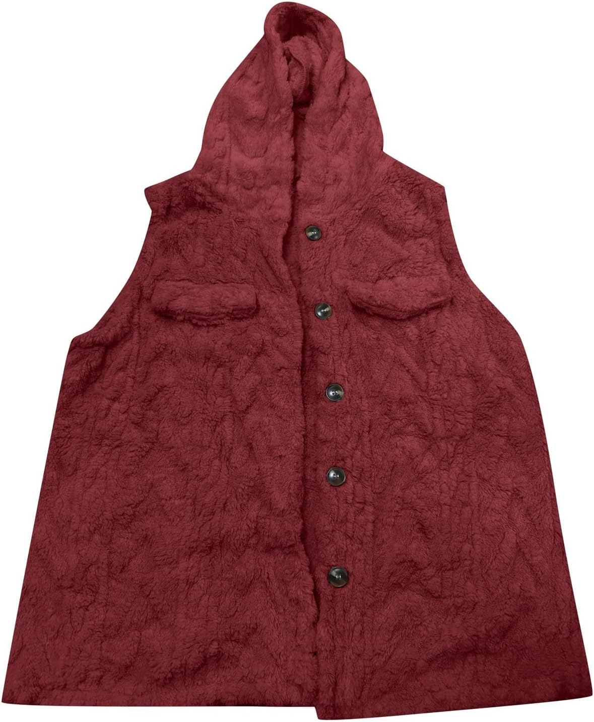 レディース 無地 フリース フード付き オープンカーディ 着心地良い ボタンフロント カジュアルジャケット