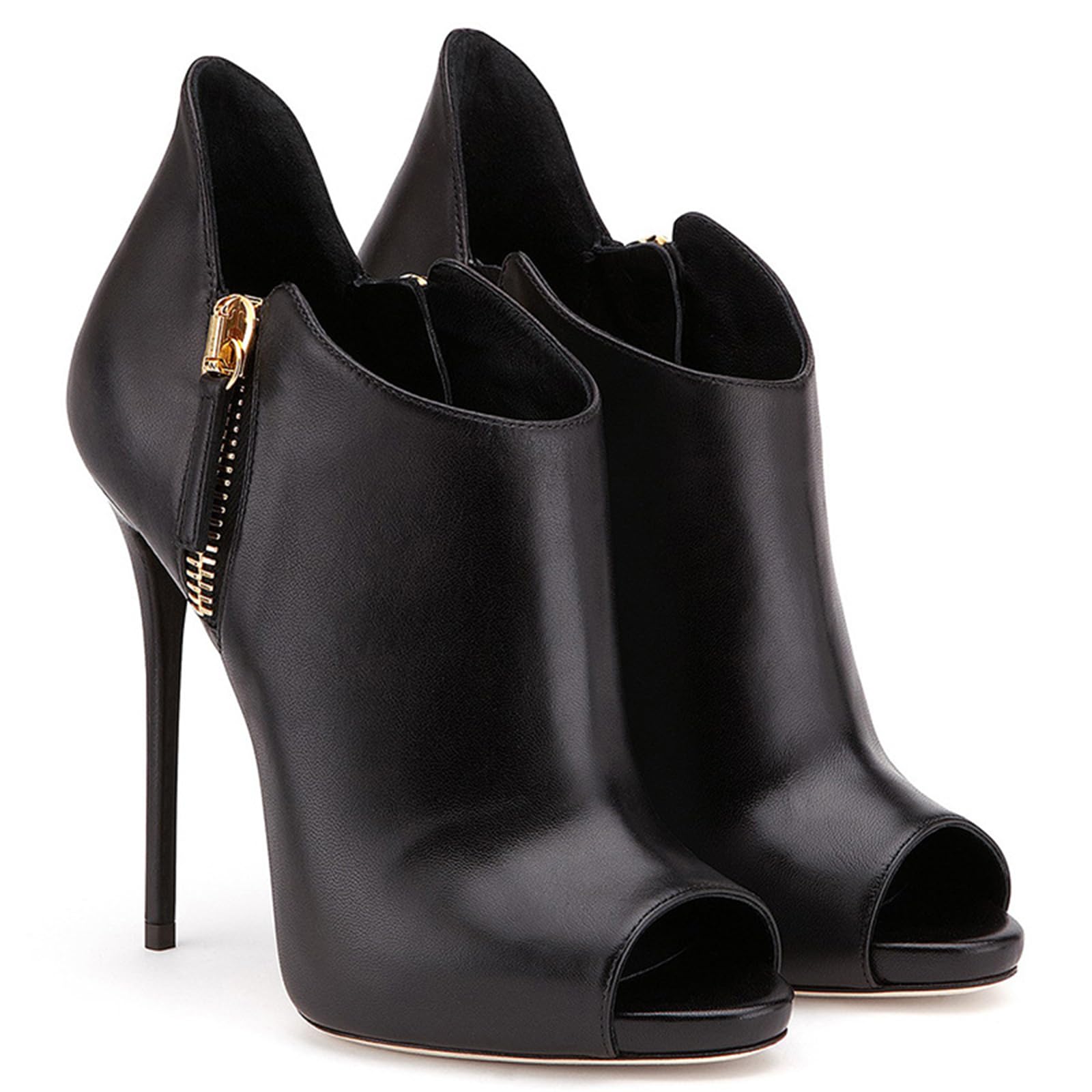12CM/4.72IN Open-Toe Sandali Sexy Lato Cerniera Donna Modello Versatile Catwalk Tacchi Alti