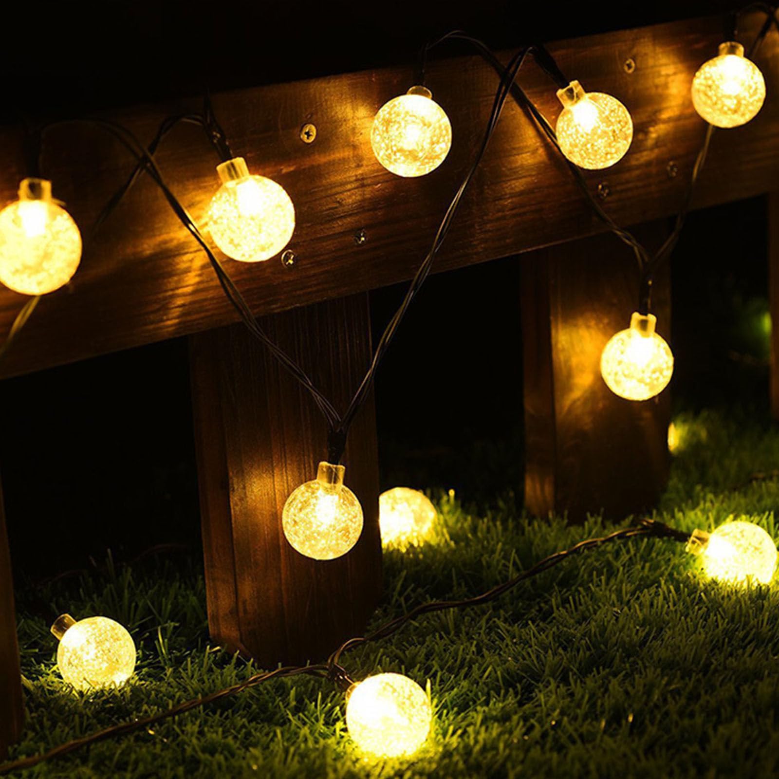 FANSU Catene Luminose da Esterno Solari,Catena Luci Luminosa Esterno Giardino IP65 Impermeabile Luci da Giardino Solari per Festa Terrazzo Patio Ristorante Recinzione (Luce calda,24mm/200LED/22M)