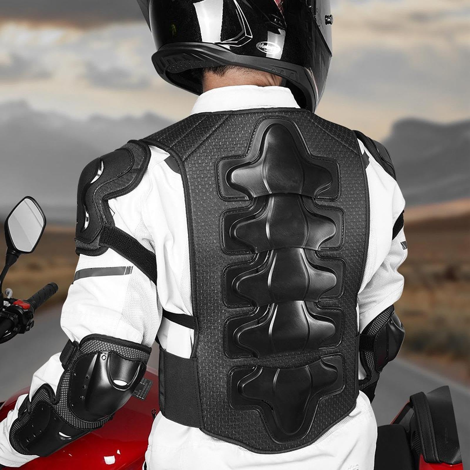 Équipement de Protection pour Adultes, pour Hommes et Femmes, Protection Motocross Respirante et Pratique pour L'équitation, Le Patinage et L, Plastron Protecteur