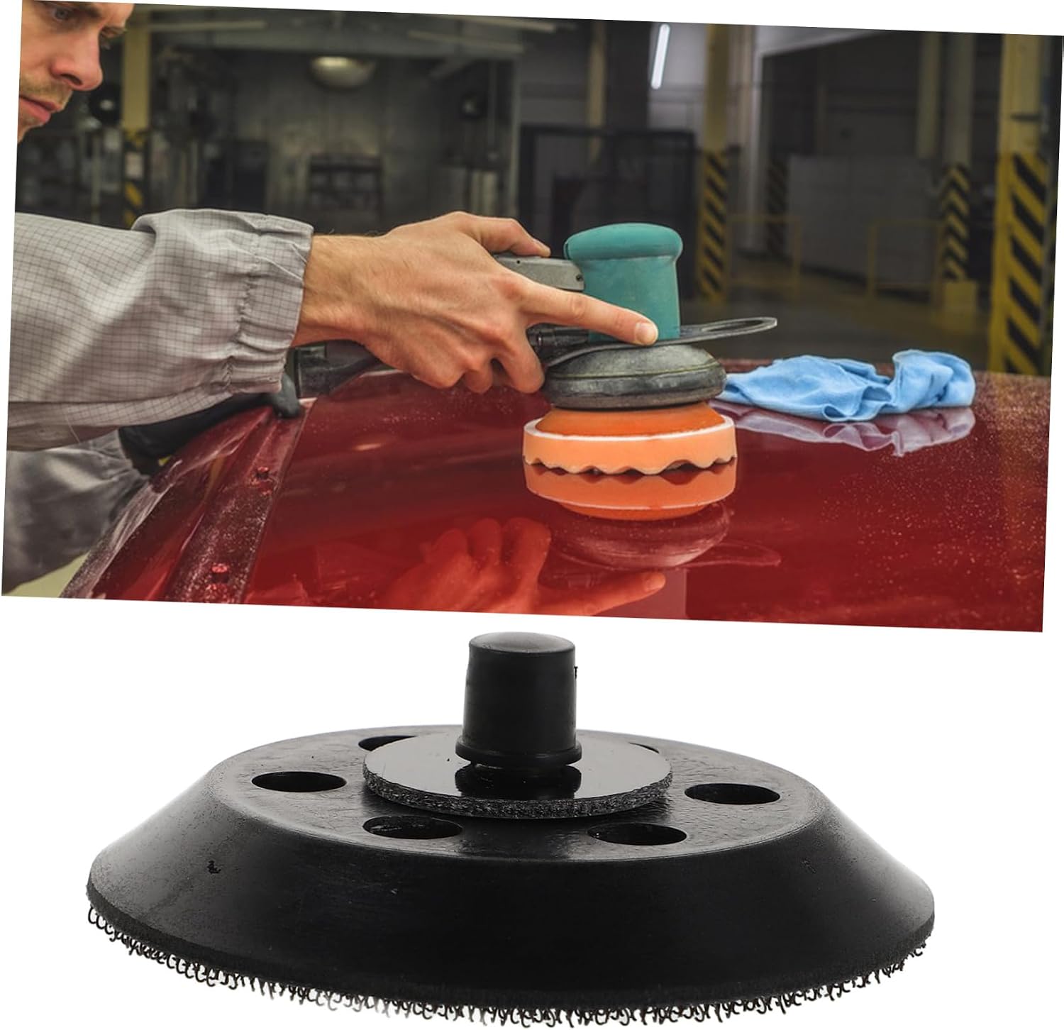 Polishing Pad for Car Polisher Drill Buffing Plate Durable Sanding Disc for Automotive and Furniture Polishing Versatile Use for Sandpaper Machines