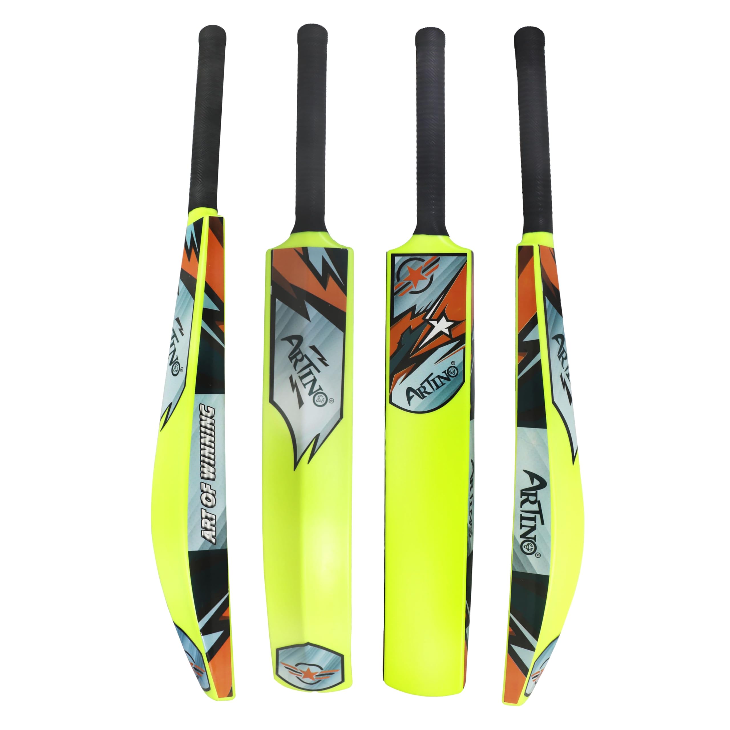 ARTINO Neon Striker Full Size PVC/Hard Plastic Cricket Bat for Age 15+ PVC/Plastic Cricket Bat (800 g)