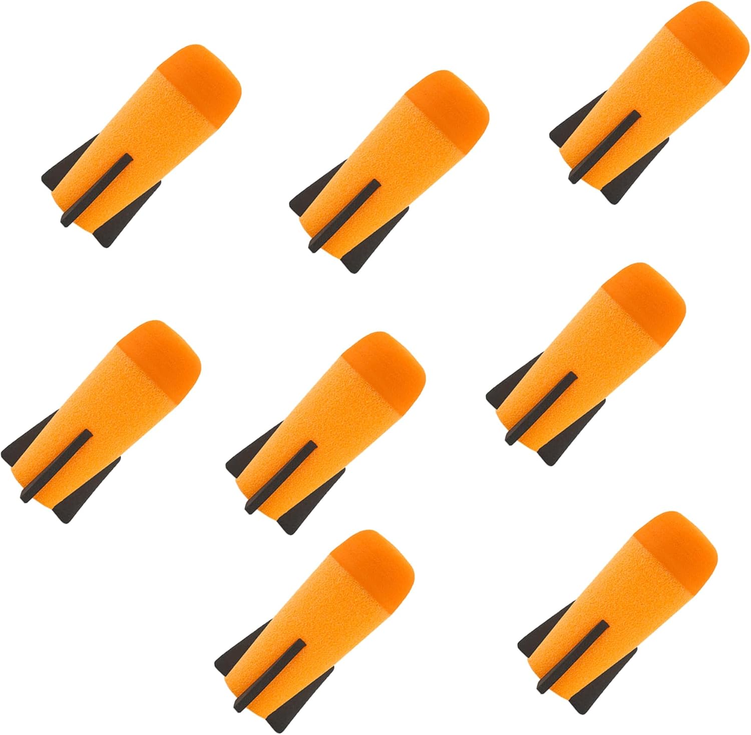 WALWAL Mega Missile Refill Bullets Compatible for Nerf N-Strike Elite Series, Ultimate Precision & Power for Nerf Party Competitive Shooters(Orange,8pcs)