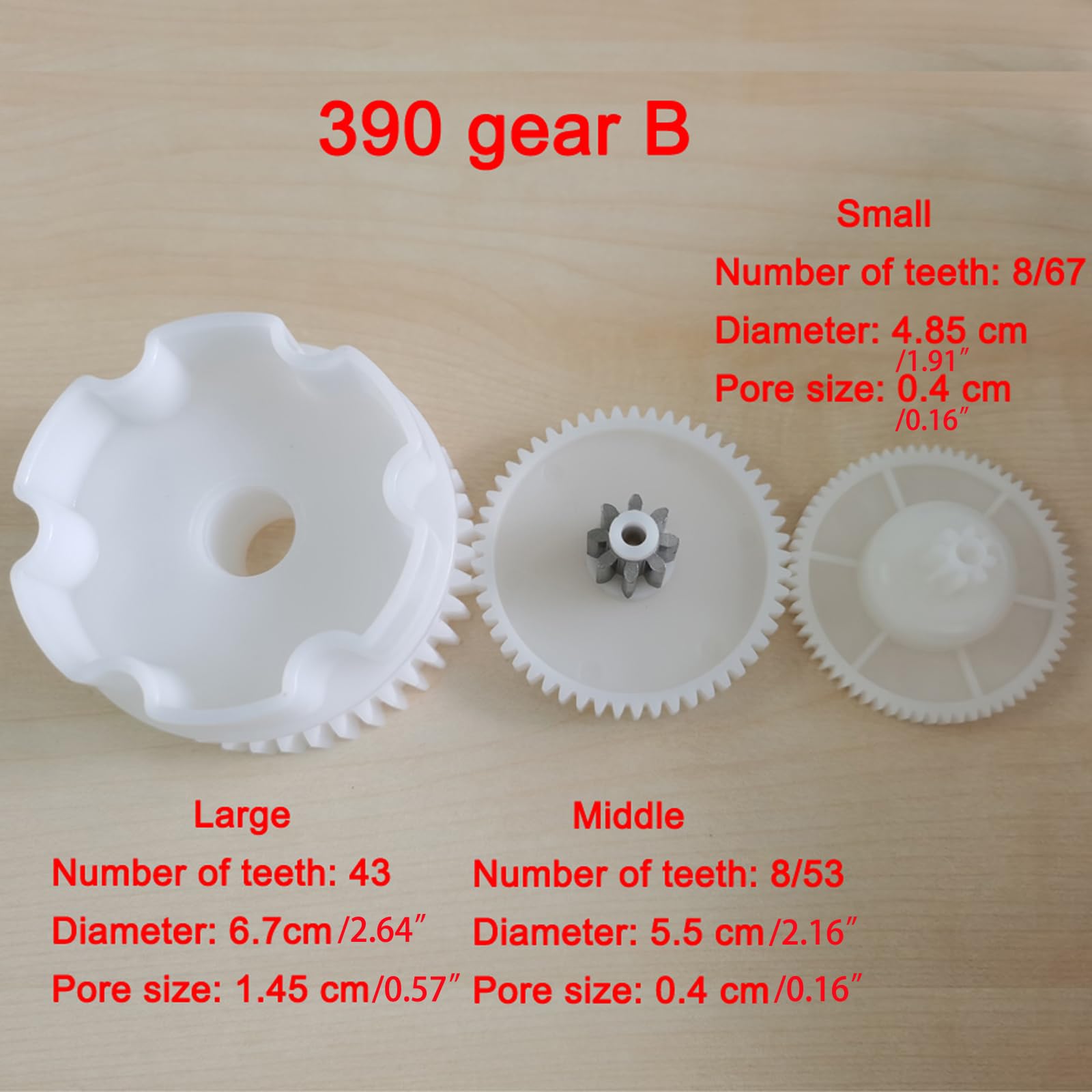 LANYINDI Electric Car Plastic Gearbox Motor Gears,RS390 Gearbox Replacement Parts for Ride On Cars Gearbox Reduction Gear Accessories(RS390-B Full)