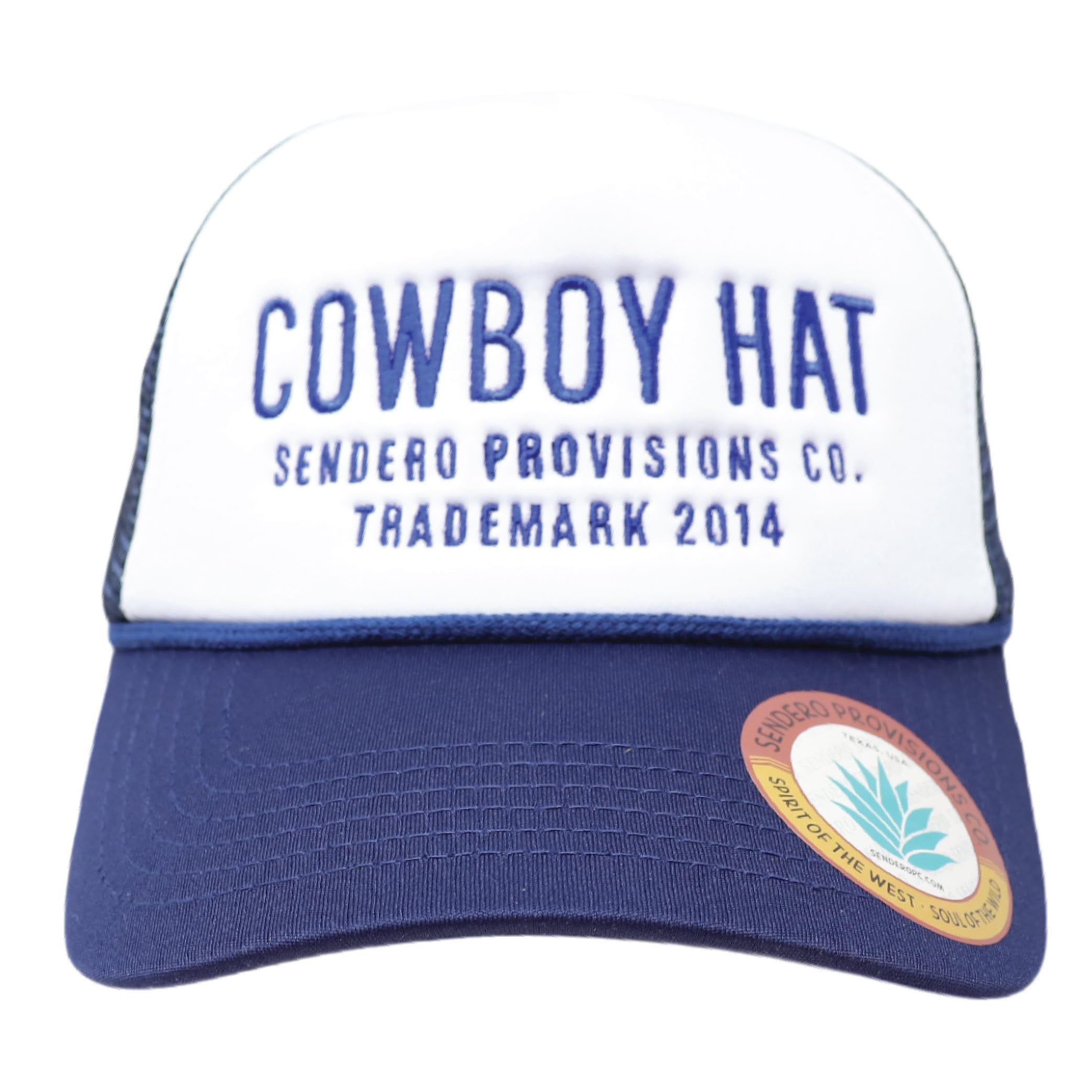 Cowboy Adjustable Snapback Foam Trucker Hat with Embroidered Design & Mesh Back for Breathability