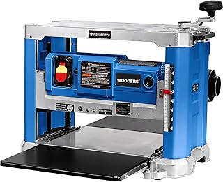 13-inch Thickness Planer, 15Amp, 2000W, 10000RPM, All Copper Motor, Dual-Blade Cutterhead, Includes 2 Extra Planer Blades, Height Indicator, Overload Protection, for Hard & Soft Wood working