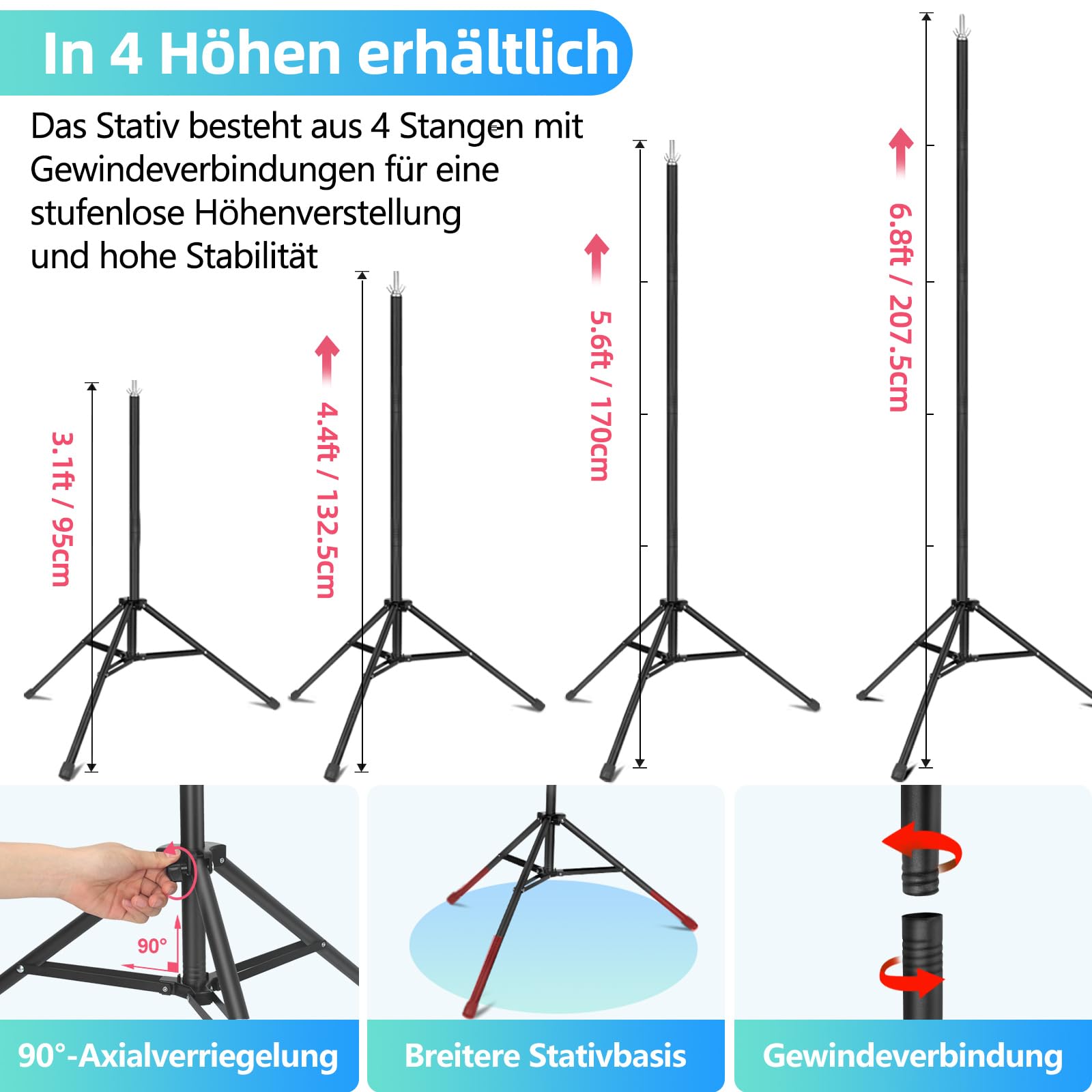 Sfondo bianco e nero con supporto, 1,5 x 2 m, 2 in 1, nero e bianco, con supporto, kit di sfondo fotografico per streaming, giochi, servizi fotografici