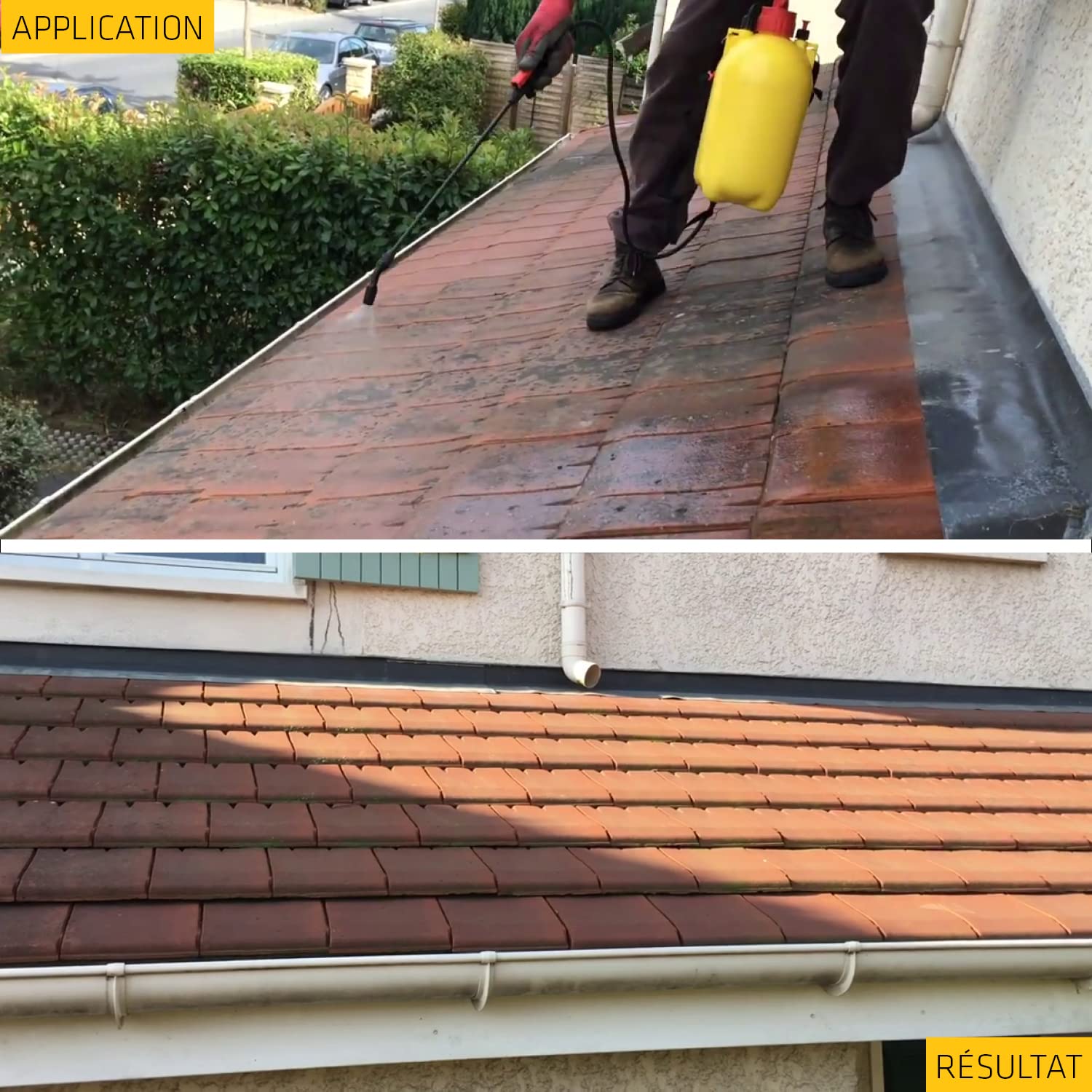 SIKA - Traitement algicide et fongicide - Sikagard 127 Stop Tout en 1 - Traitement curatif et désincrustant pour toiture, façades et sols - Prêt à l'emploi - Anti traces vertes, noires et rouges - 20L