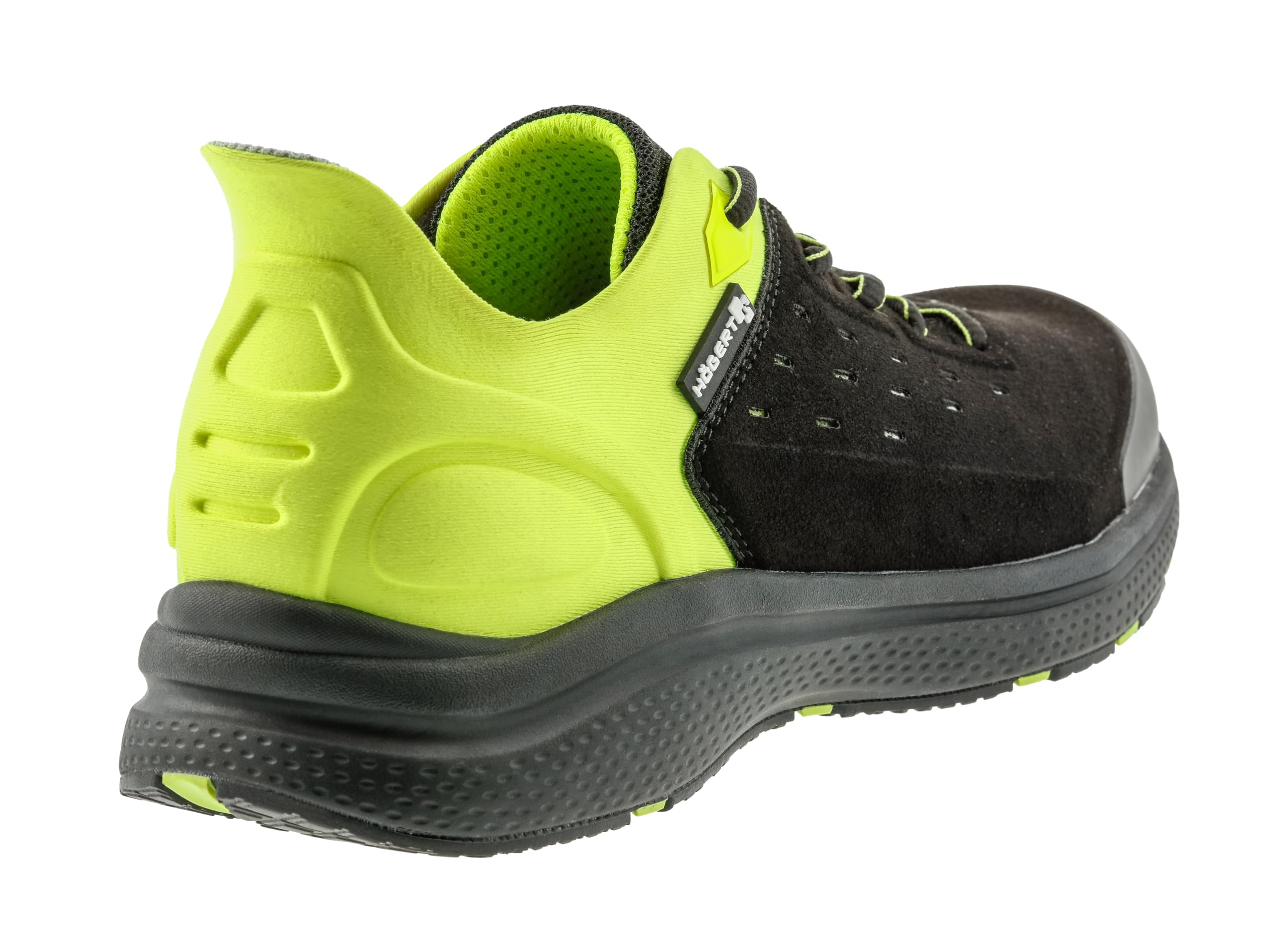 Högert Technik, Sauten Leichte Sicherheitsschuhe O1 FO SR Schwarz/Gelb Hi-Vis 42, Scarpe Antinfortunistiche Leggere, Nero Giallo, EU