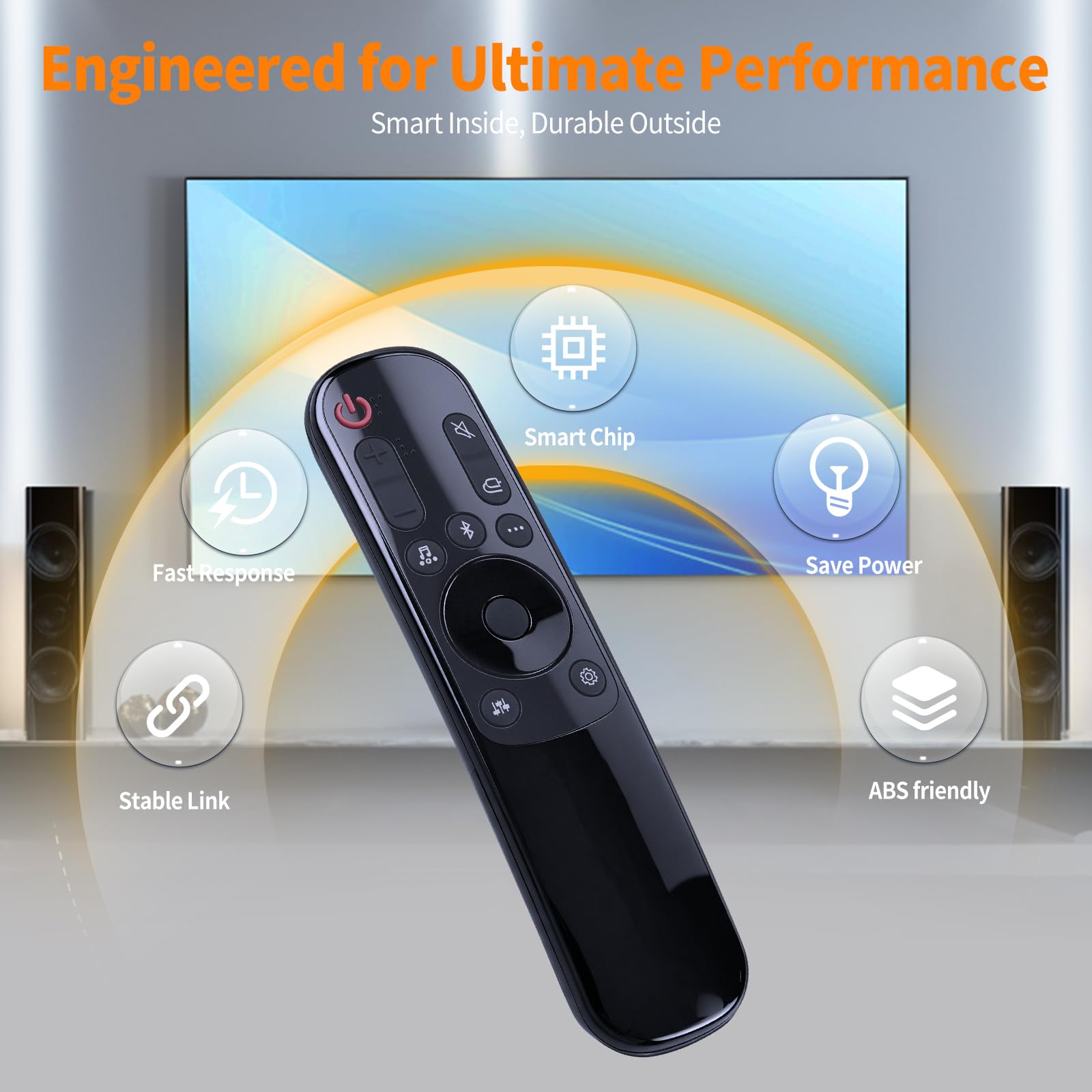 Replacement Remote Control for LG Soundbar AKB76038001