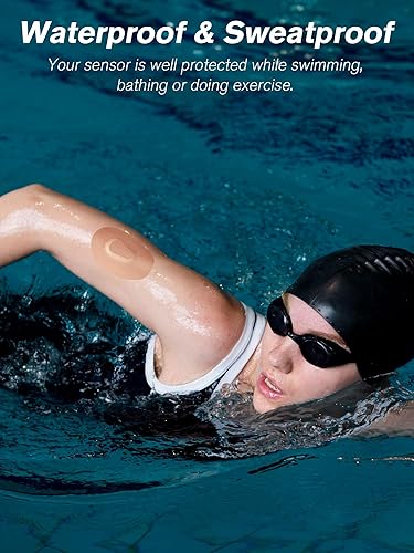 Miniatura 5 de Leng Ke Paquete de 40 parches adhesivos Dexcom G6 impermeables – Parche Dexcom G6 de larga estancia sin pegamento en el centro, cinta CGM de papel