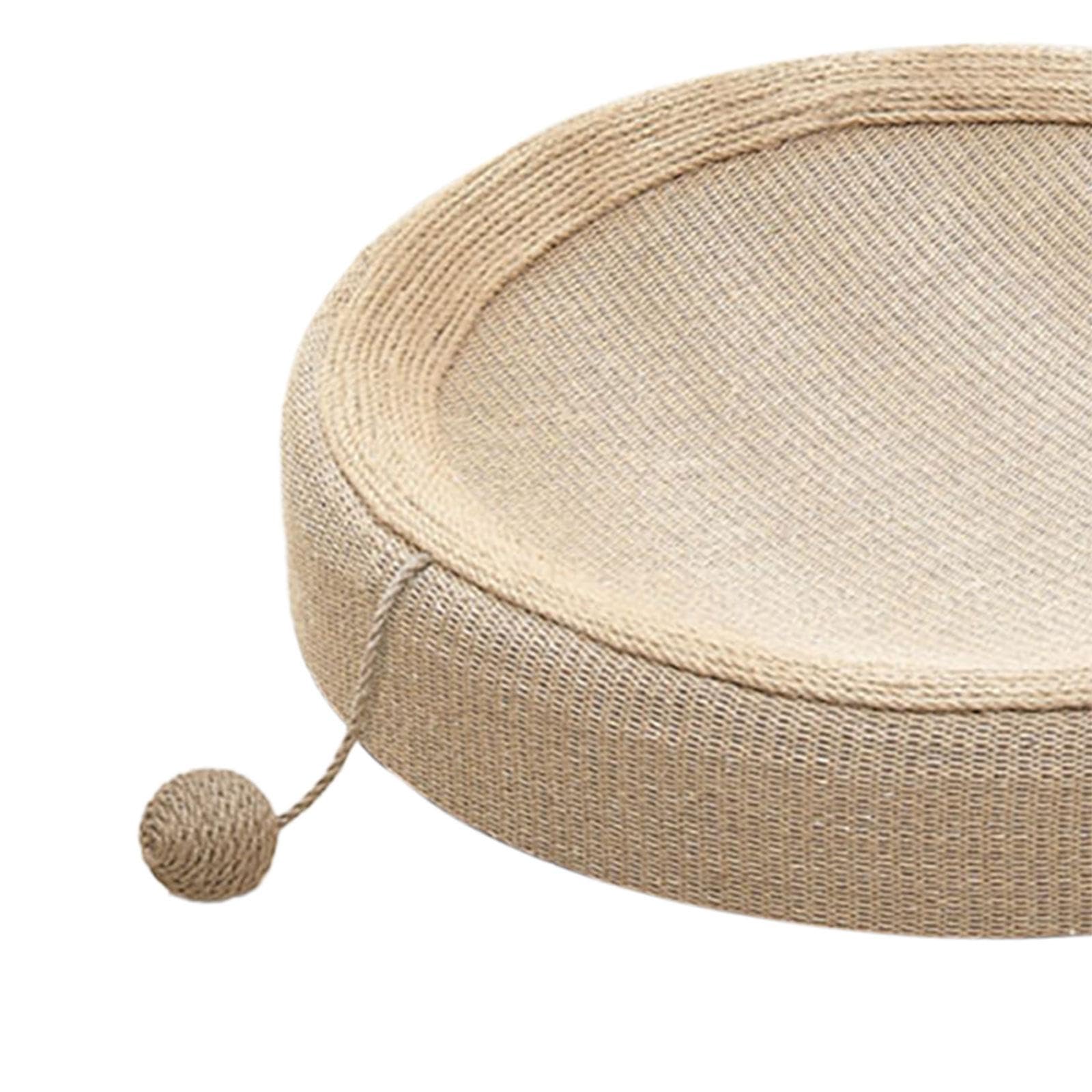 Griffoir pour Chat, Résistant à l'usure, Portable, Antidérapant, pour Chatons, à Poser sur Le Canapé, Accessoire pour Animaux, Canapé, Nid, Boule Ronde et sisal