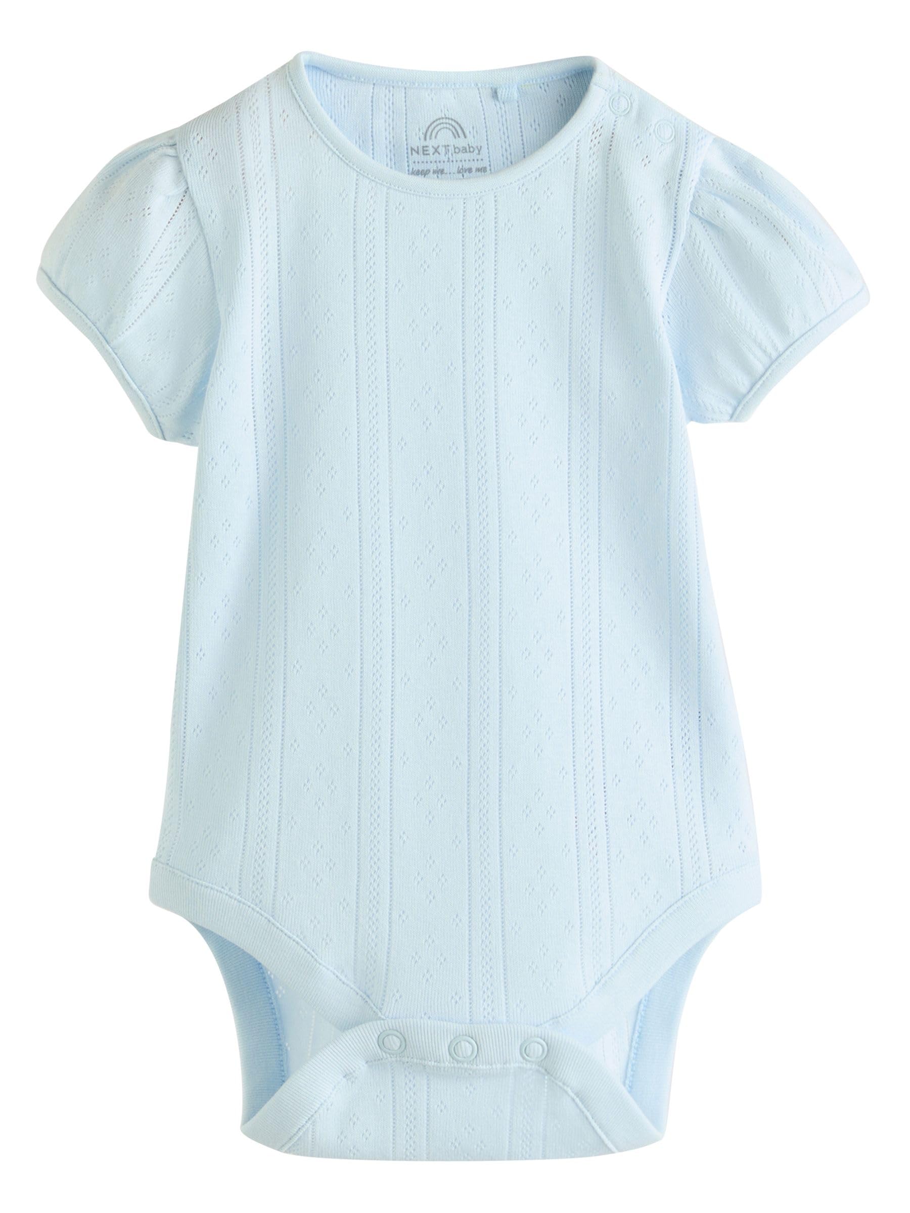NEXT Unisex Bambino Confezione da 5 body a manica corta traforati per neonati