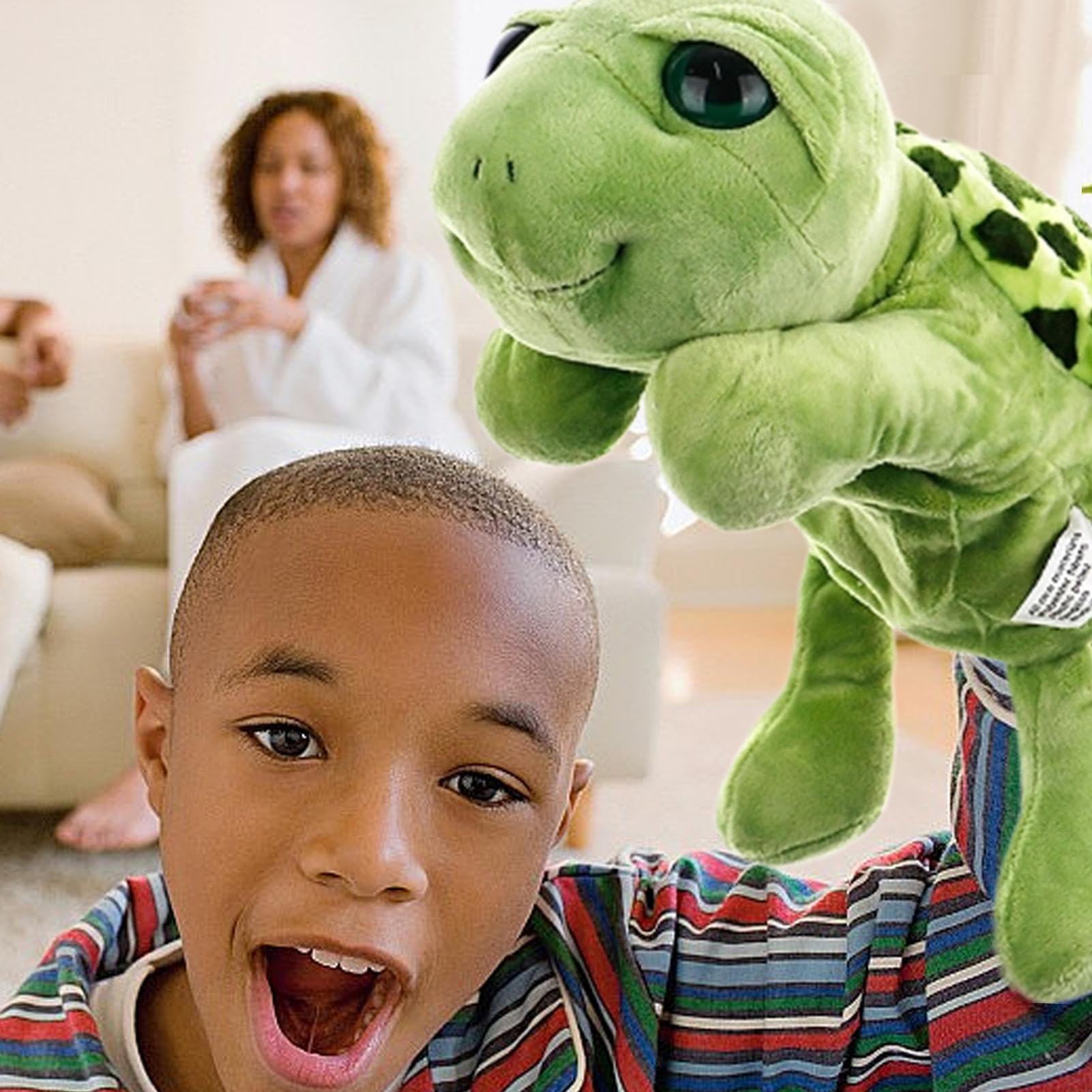 Títeres de Mano Animal - Tortugas Forma | portátiles Teatro Marionetas con Abierta móvil Juguetes preescolares, Accesorios Rendimiento Decorativo Multifuncional portátil para niños