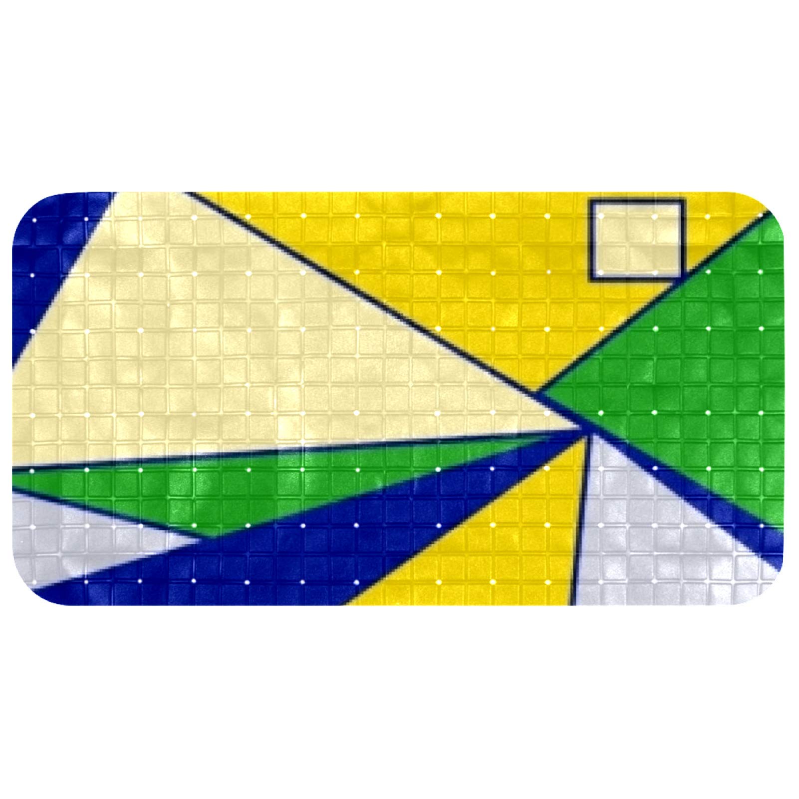Tapis de bain antidérapant pour bébé 37x68 cm avec ventouses et blocs à angle droit