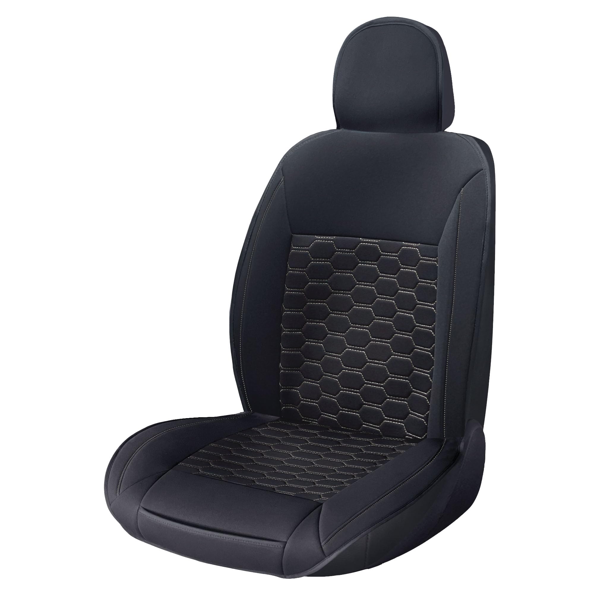 SUMEX Car Seat Backrest Model Tourer Black and White Made with Fabric Universal Seat Protector