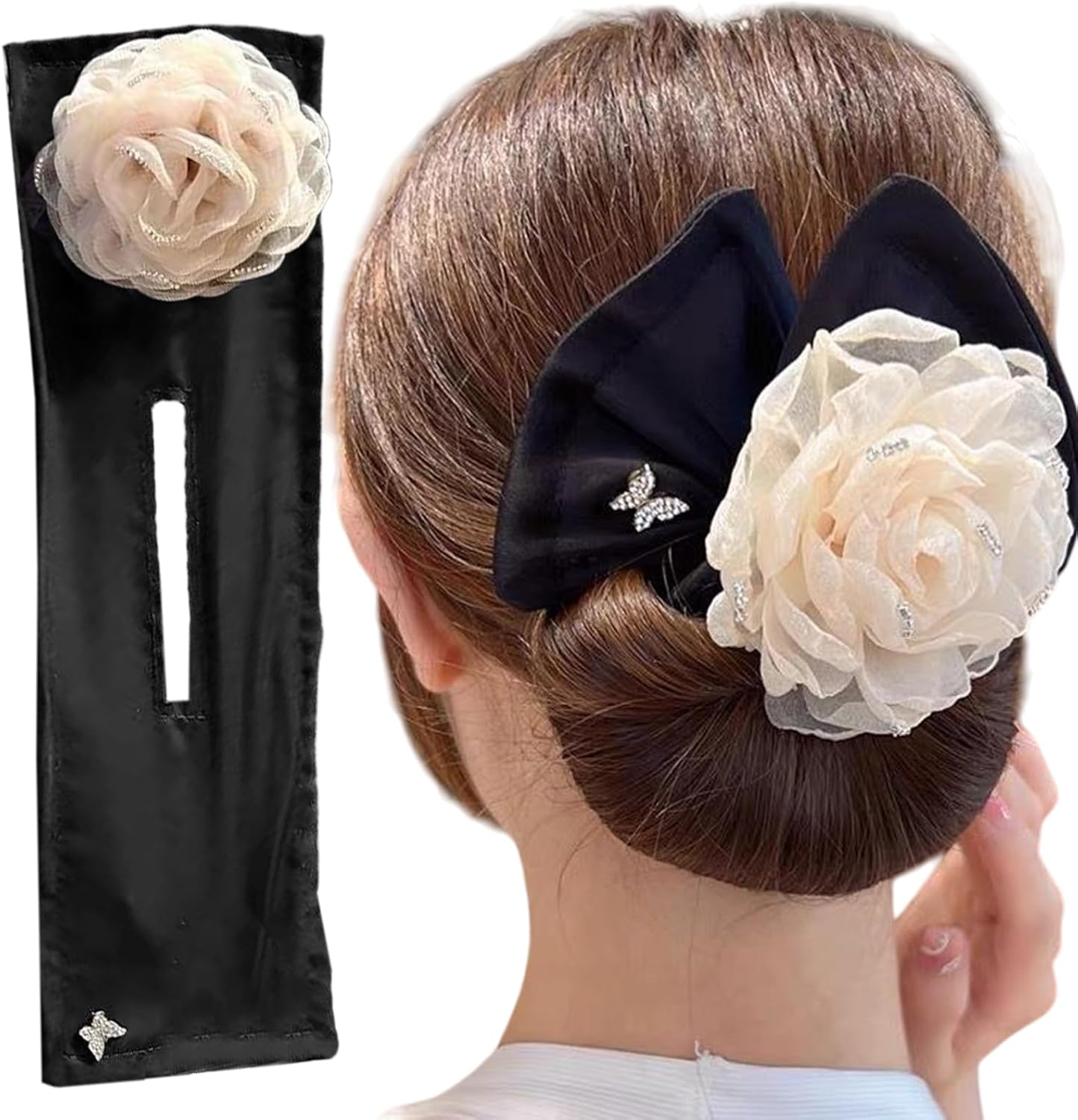 Bun Maker voor haar, haarbroodmaker | Bloemvormige Long Hair Curler Bun Maker – Gemakkelijke fast roll dames haarspeld beginners-vriendelijk voor reizen, daten, bruiloft