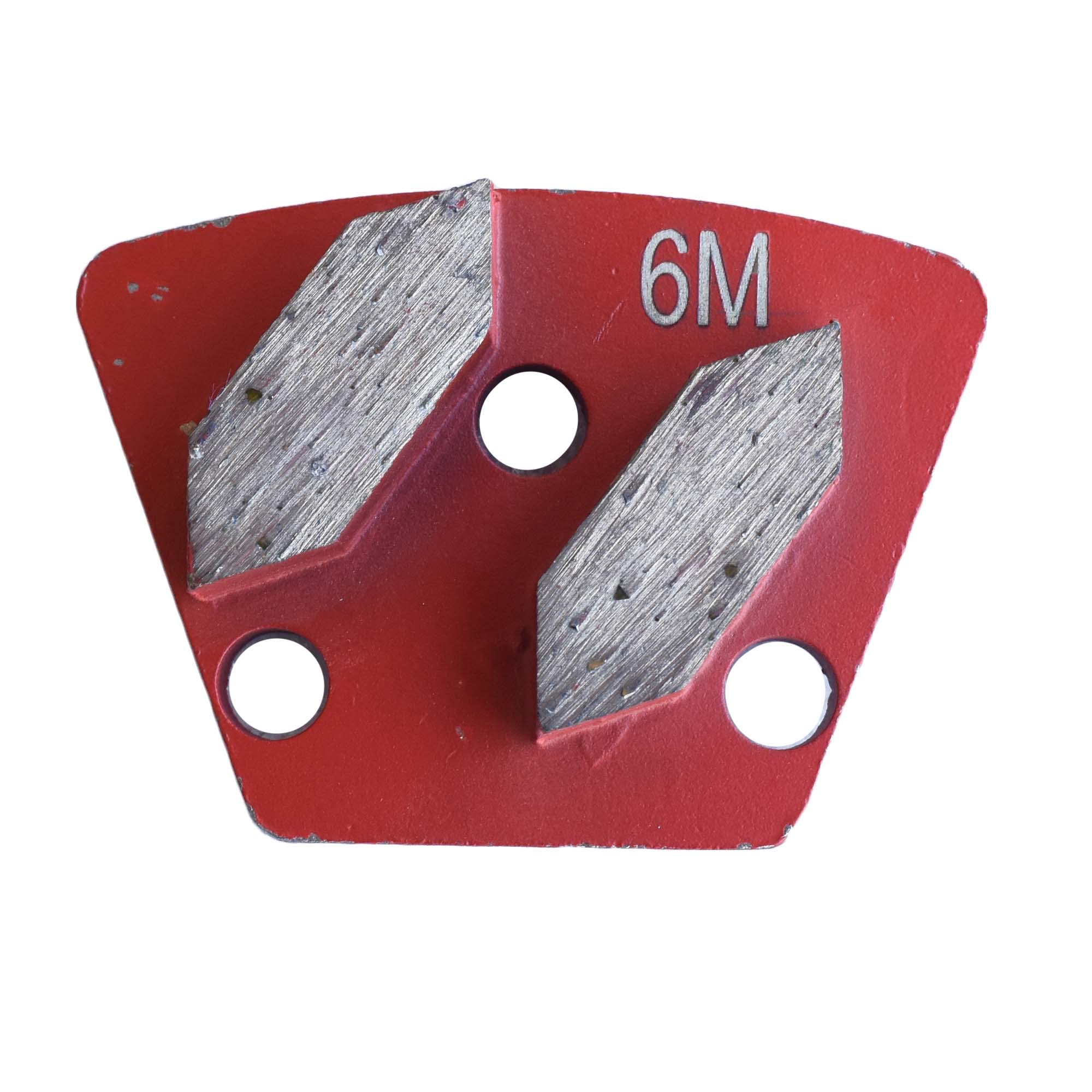 ACTINTOOL Hexagon Segments Diamond Grinding Metal Disc for ASL Iron Horse Floor Grinder (Pack of 9)