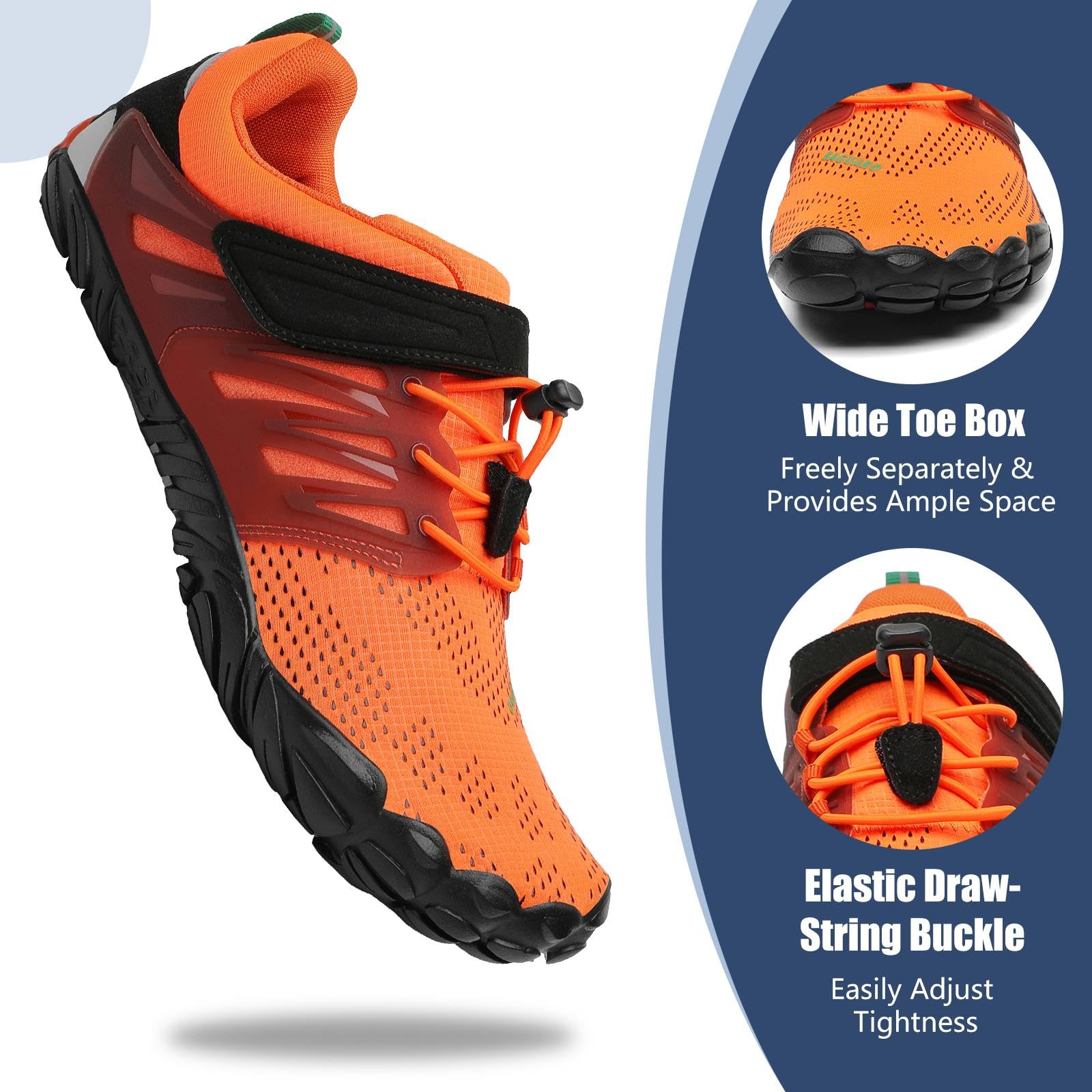 SAGUARO Womens Mens Barefoot Shoes Minimalist Trail Runner Wide Toe Box Zero Drop Outdoor Cross Training Shoe