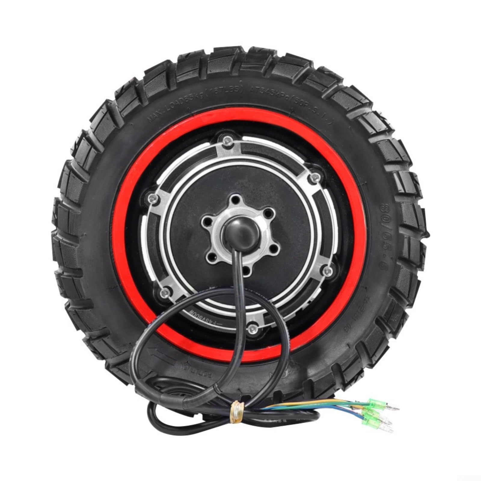 Roue arrière de moteur 500 W 48 V, pour trottinette électrique KUGOO M4 M4 Pro, moyeu d'entraînement de 25,4 cm, en alliage d'aluminium, remplacement pour adulte (ensemble complet)