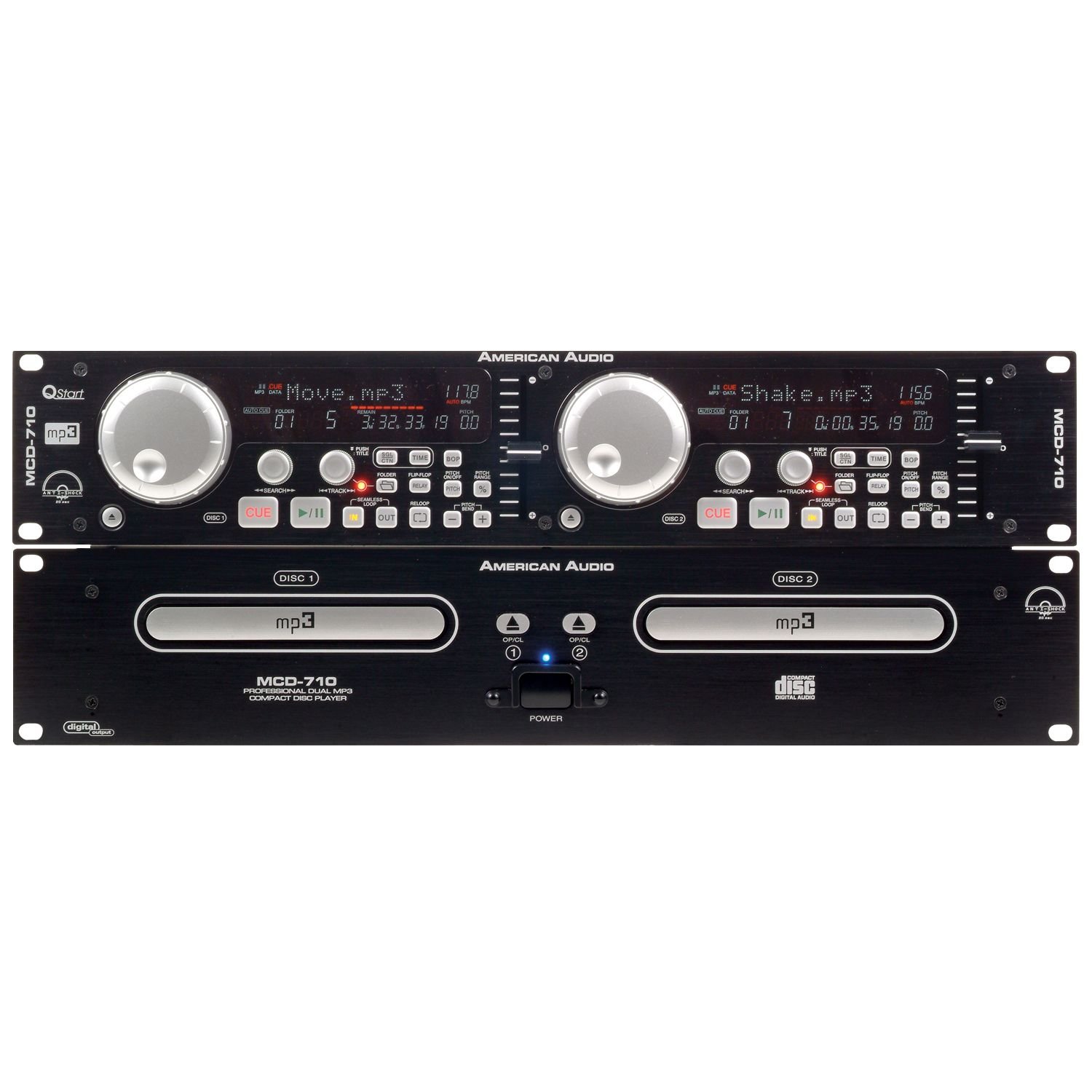 American Audio MCD-710 Reproductor MP3 de CD dual : Amazon.com.mx