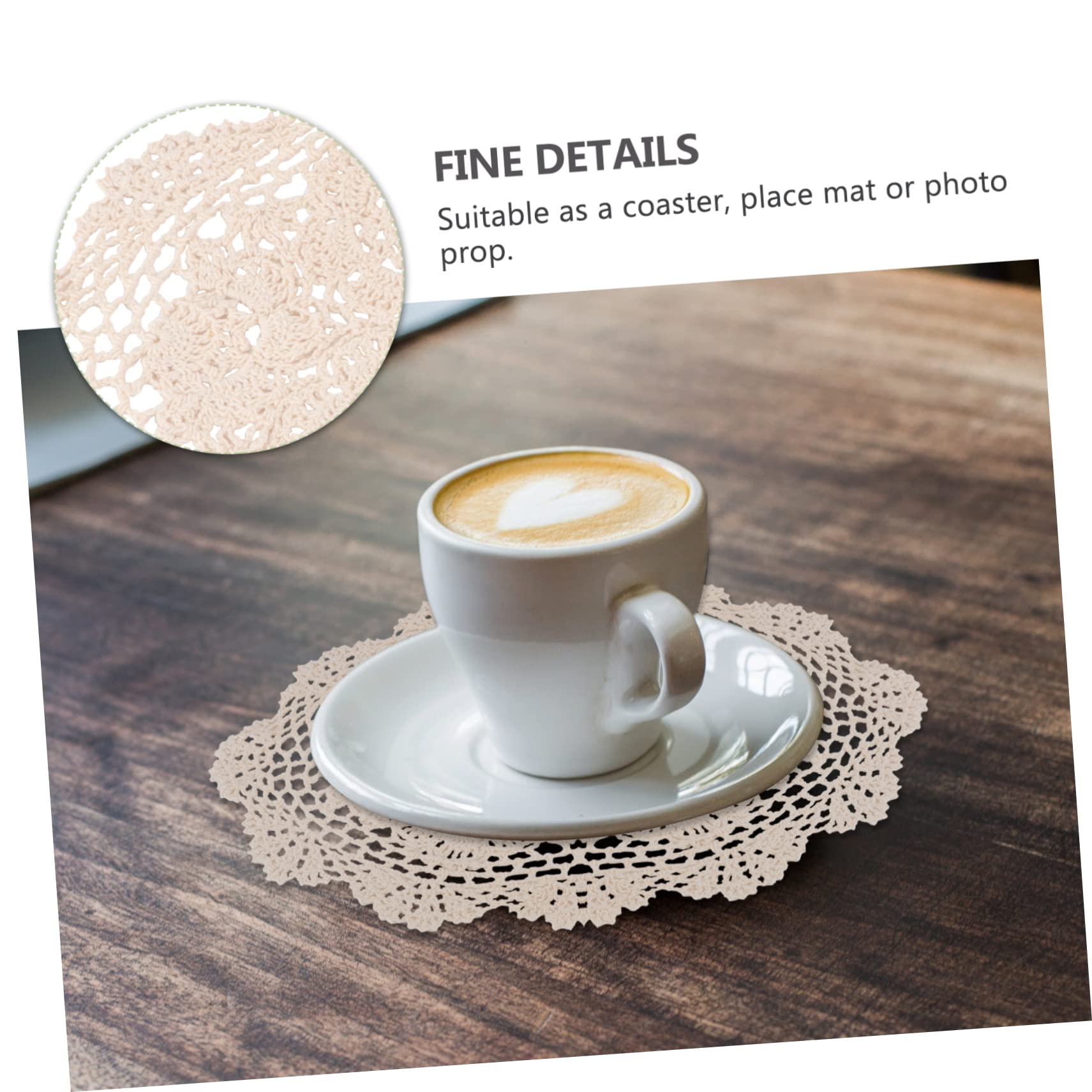 PRETYZOOM 1pc Placemat Wedding Ceremony Decorations Wedding Decoration Circular Tablecloth Decor for Table Dinner Table Decor Tablecloths Table Place Mat Cotton Manual Props