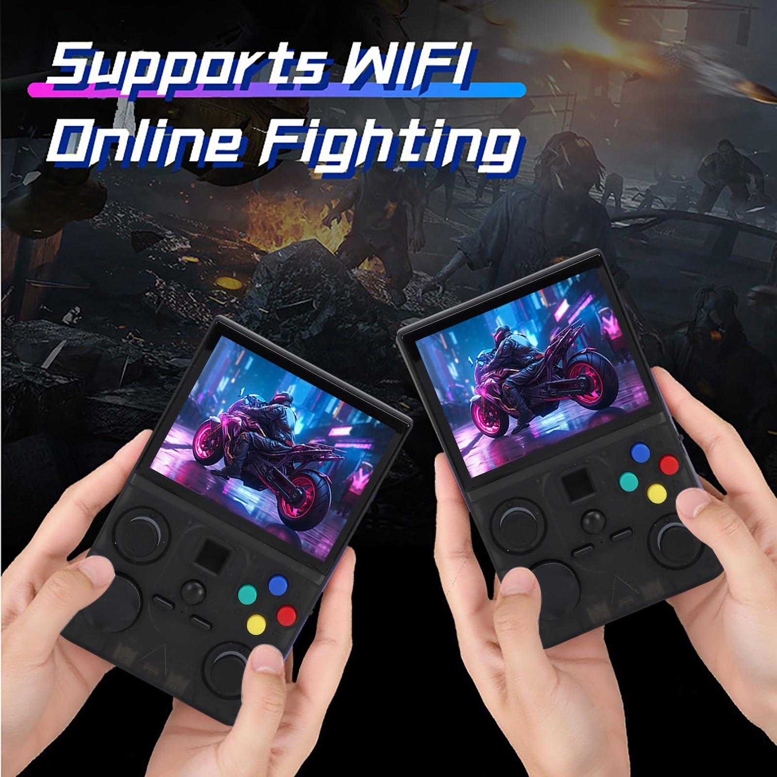 Consola de Juegos Portátil Retro con Pantalla MIPI de Alta Definición de 3,5 Pulgadas para Juegos Portátiles en Casa y en Viajes, Soporte de Joystick Dual para, Adecuado para Jugadores de