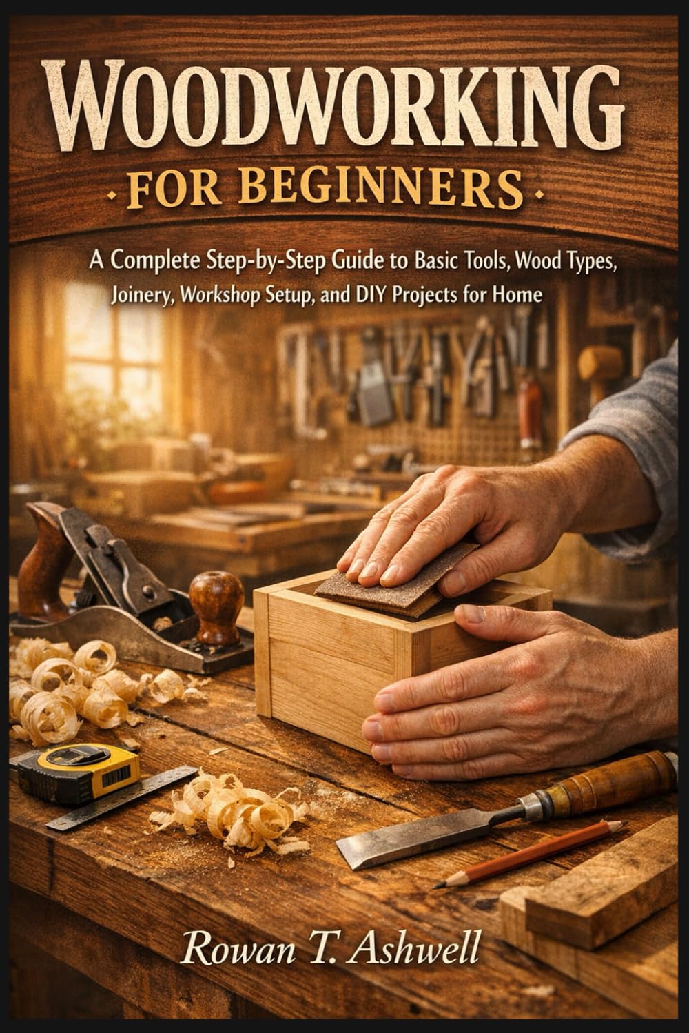 WOODWORKING FOR BEGINNERS: A Complete Step-By-Step Guide To Basic Tools, Wood Types, Joinery, Workshop Setup, And DIY Projects For Home