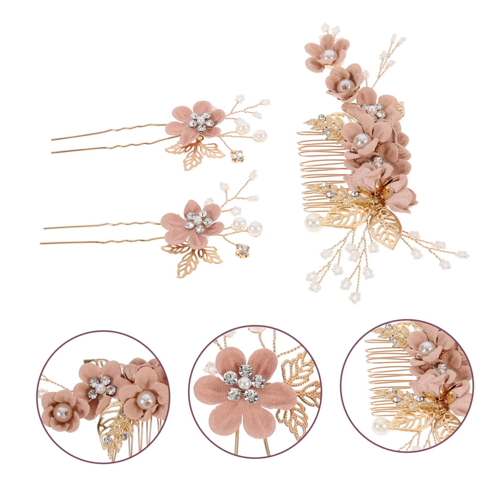 Abaodam 15pezzi Eleganti Fermagli Per Da Sposa Accessori Per Matrimonio Chic Per Donne e Ragazze Design Floreale