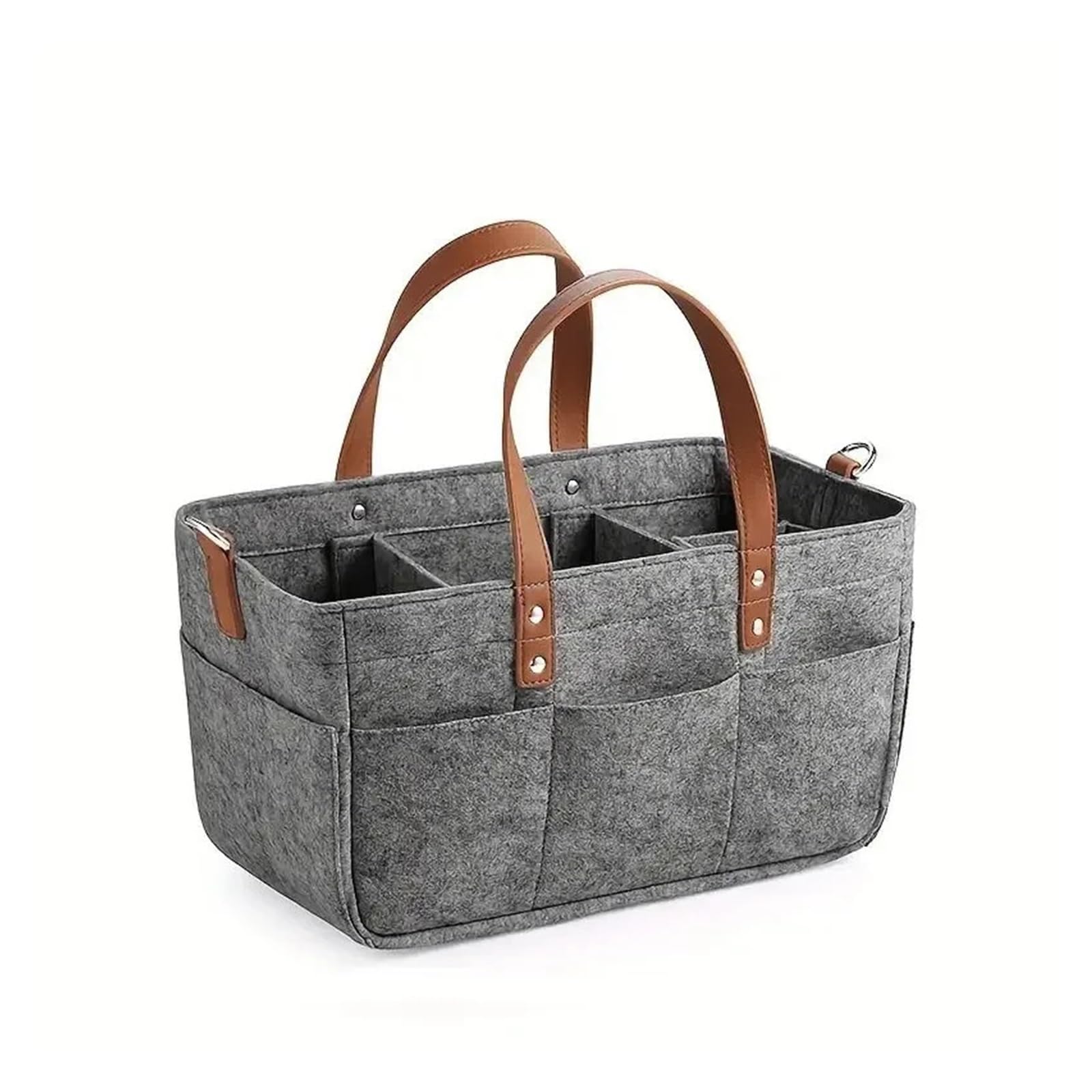Filz-Wickeltasche, Aufbewahrungstasche, tragbar, Trolley, Handtasche, for Aufhängen, Aufbewahrungskorb, Mama-Tasche, 1 Stück Für Outdoor Trips, Picknick