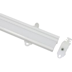 Panel Corredero GARDINIA Riel para paneles, 60 cm, Blanco, Aluminio, 60 x 2.9 x 0.5 cm