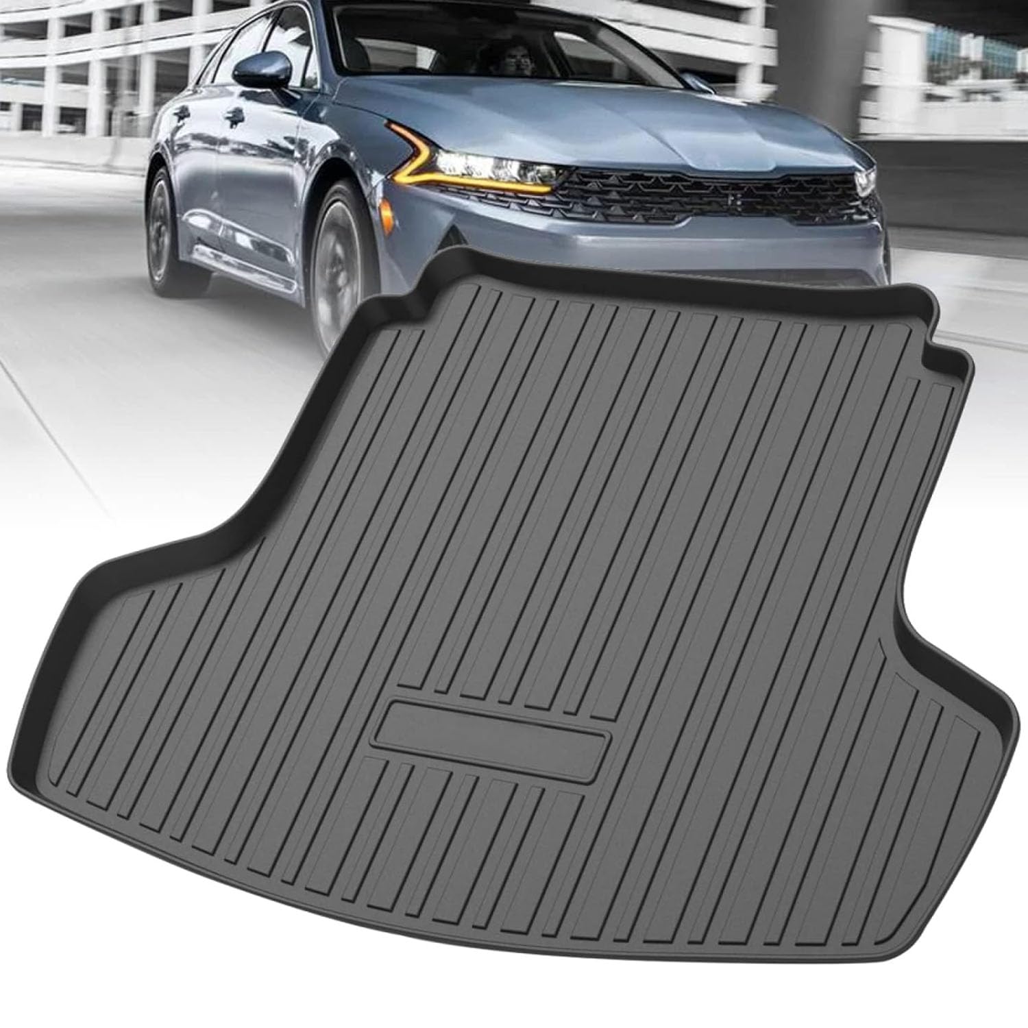 Tapis de coffre pour Kia K5 2020 2021 SKINII en caoutchouc sur mesure protection voiture