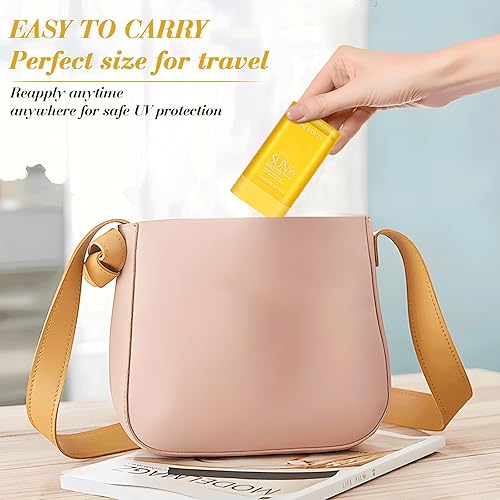 Miniatura 5 de Protector solar en barra para rostro y cuerpo, barra de protección rápida SPF50+ 0.56 fl oz0.56 oz de cuidado solar, sin protector solar Whitecast,