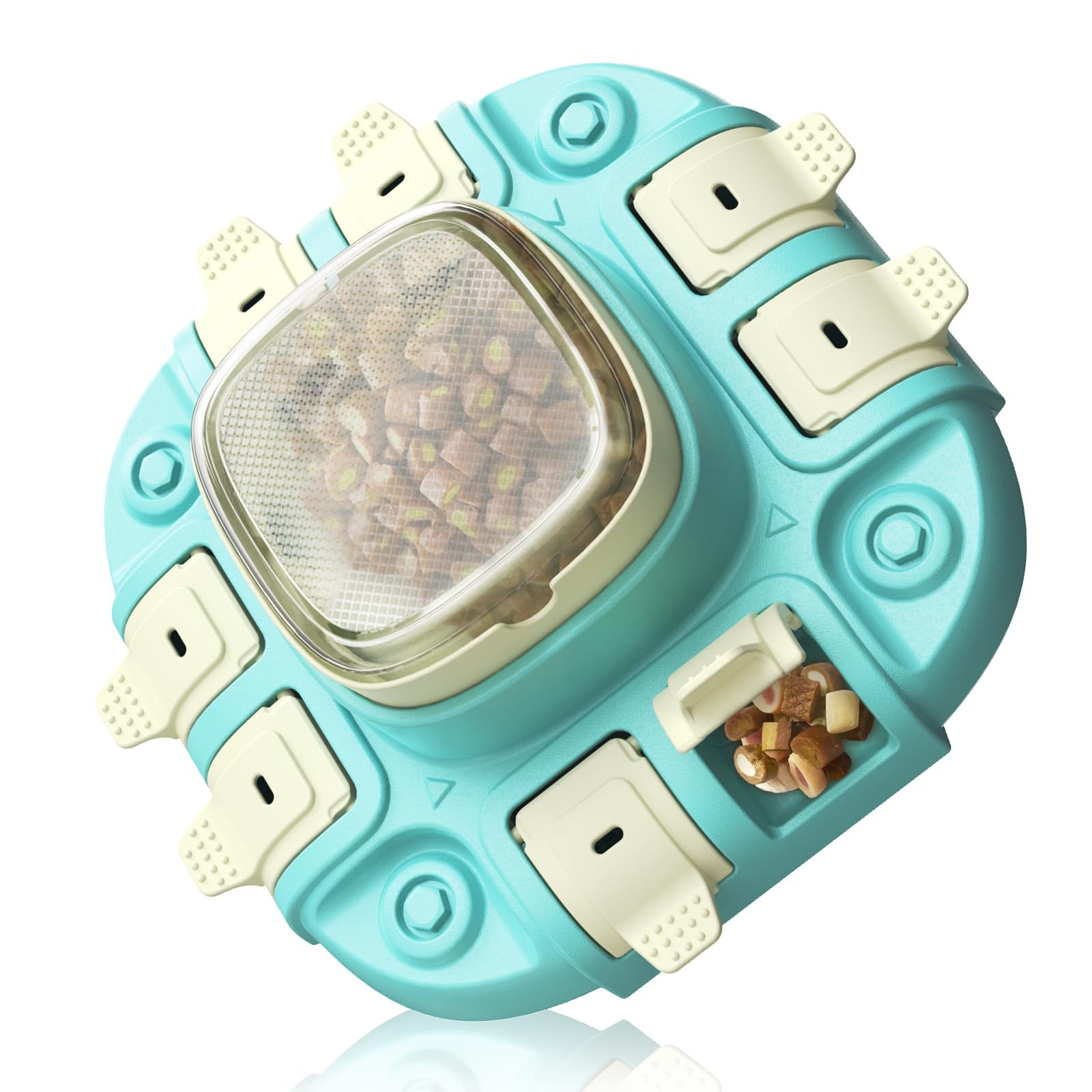 Dog Puzzles Toy, Slow Feeder Dispenser, Advanced Level 2 Puzzle, Interactive Enrichment Treat Feeder for Puppy/Small/Medium/Large and Smart Dog, Mental Brain Stimulation Games for Boredom