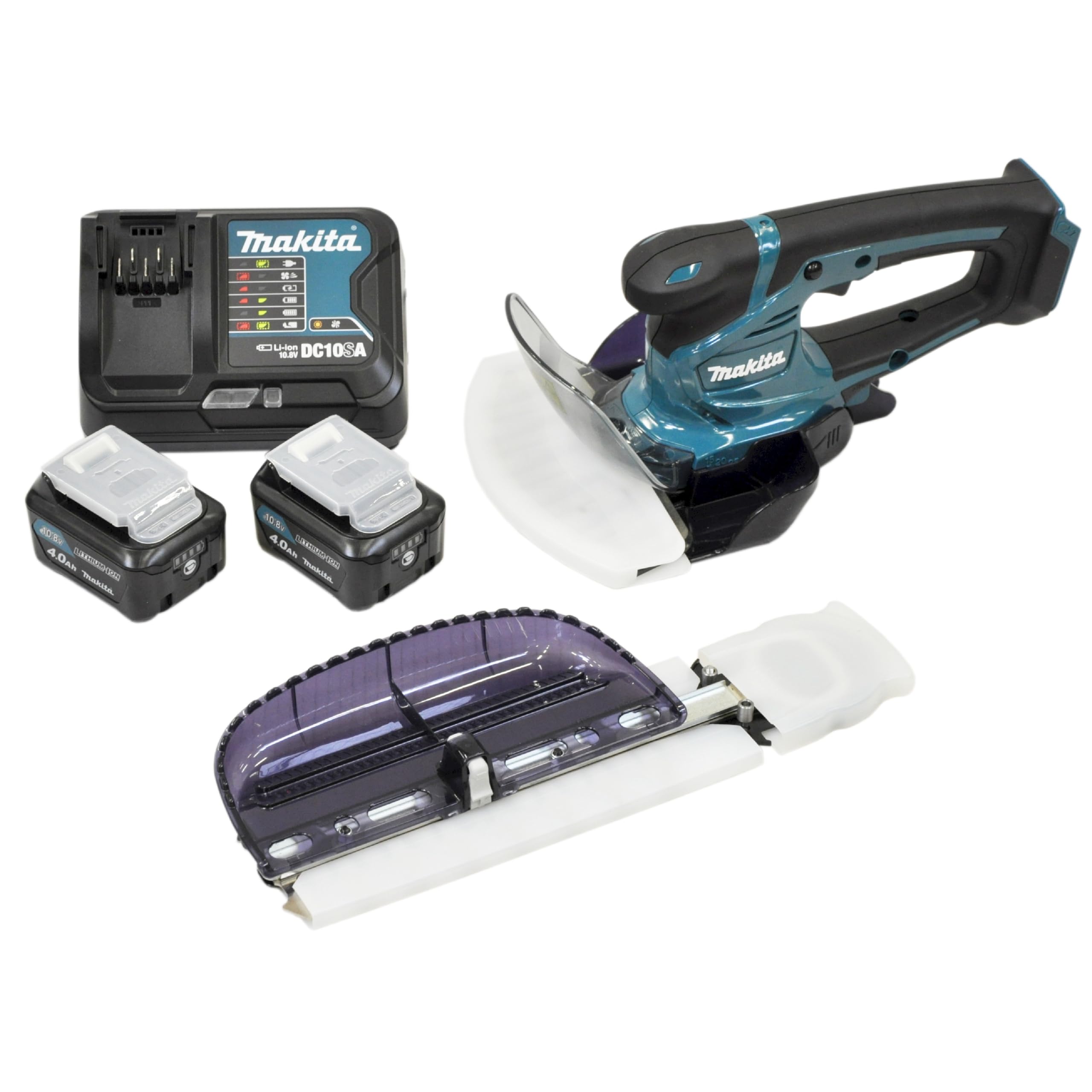 Makita UM600DSMEX akumulatorowe nożyce do trawy/krzewów 10,8 V/4,0 Ah, 2 akumulatory + ładowarka
