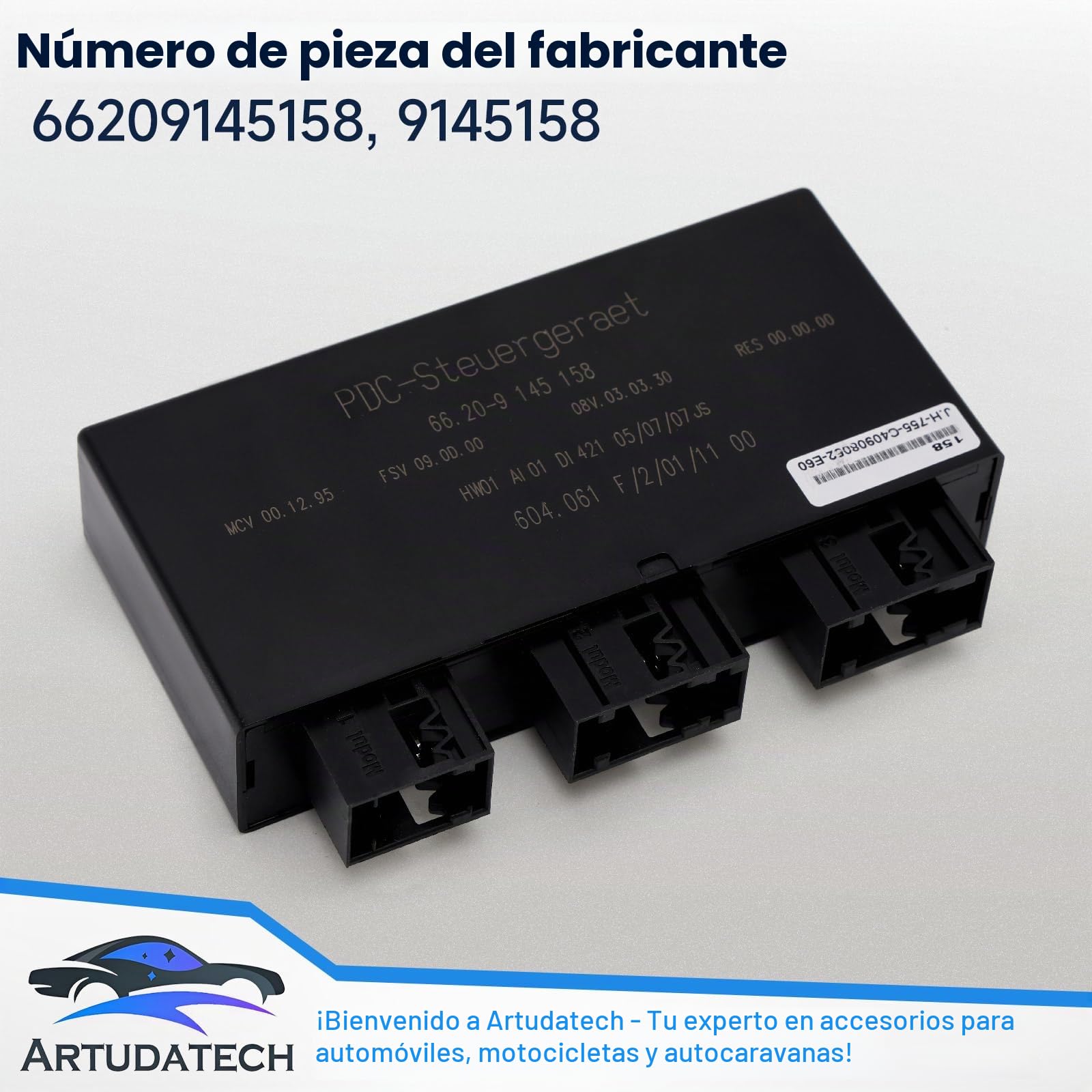 Sensor de aparcamiento 66209145158 para BMW PDC módulo de radar de marcha atrás para 5 E60 E61 | 6 E63 E64 | X5 E70 / X6 E71 | 7er E65 E66 Sensores de marcha atrás Sensor de ángulo muerto